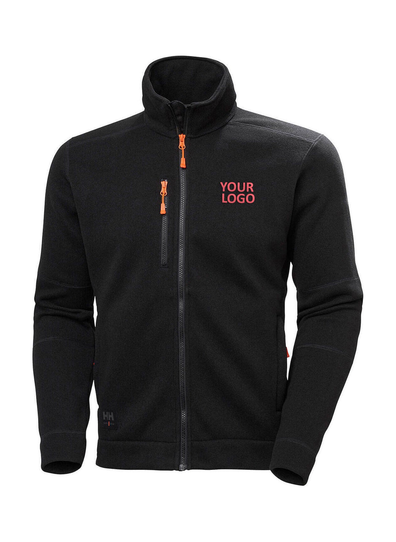 Custom Helly Hansen Men's Kensington Knit Fleece Jacket, Black