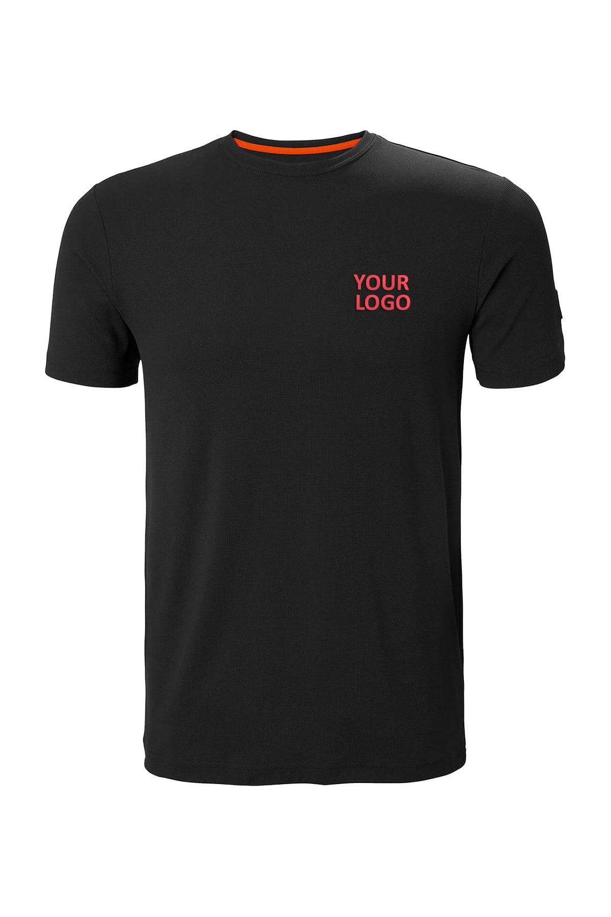 Custom Helly Hansen Mens Kensington Tech Custom T-shirts Black