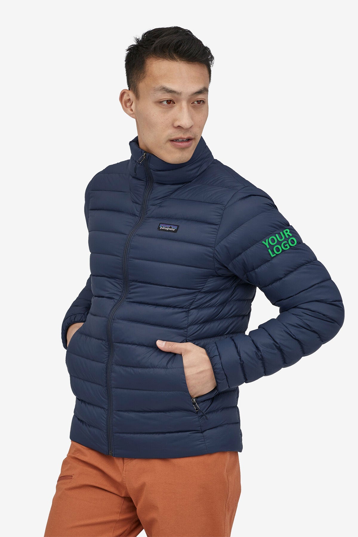 Branded Patagonia Men's Down Sweaters, New Navy - Main Image