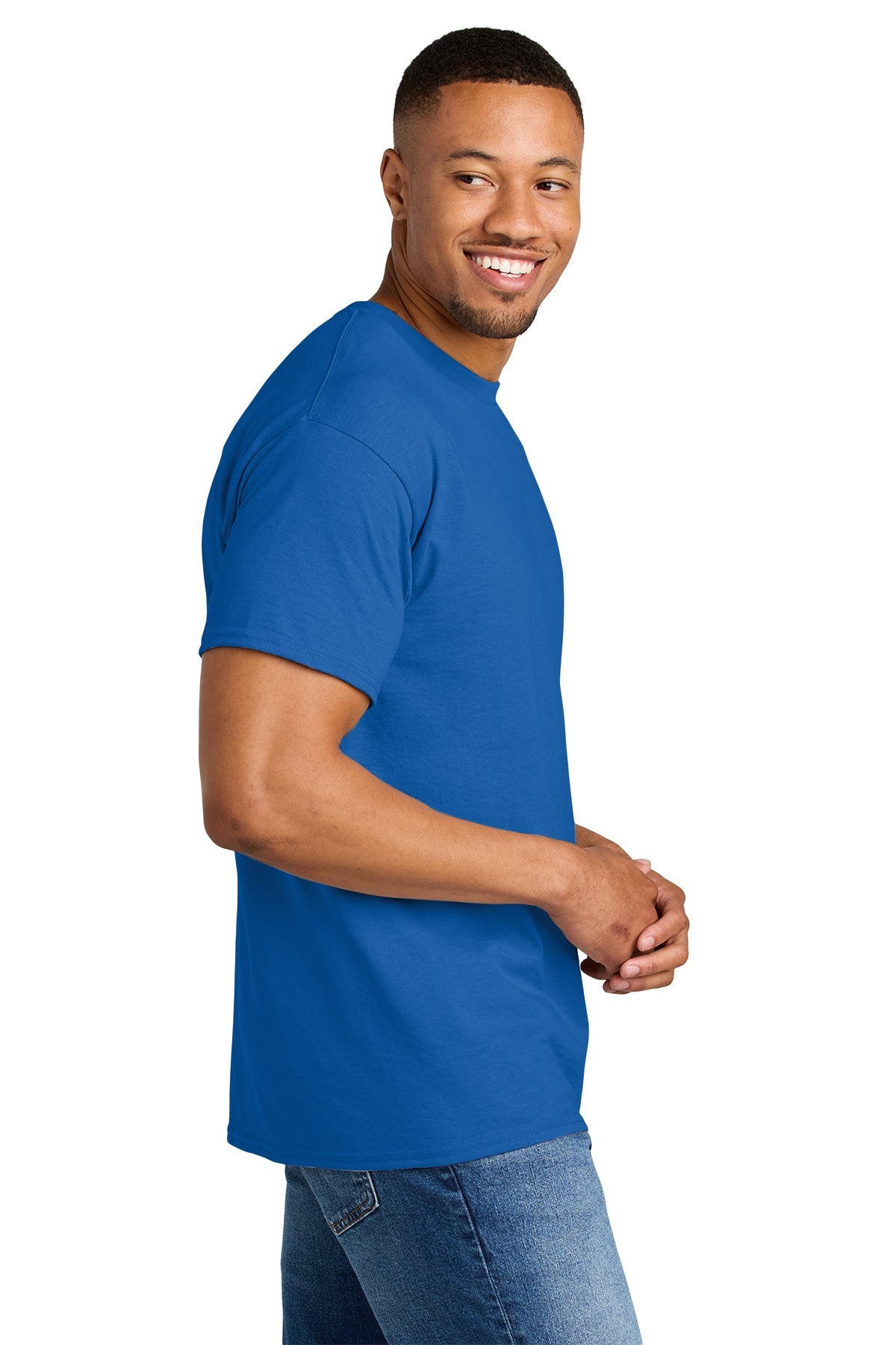 gildan dryblend cotton poly t shirt 8000 royal