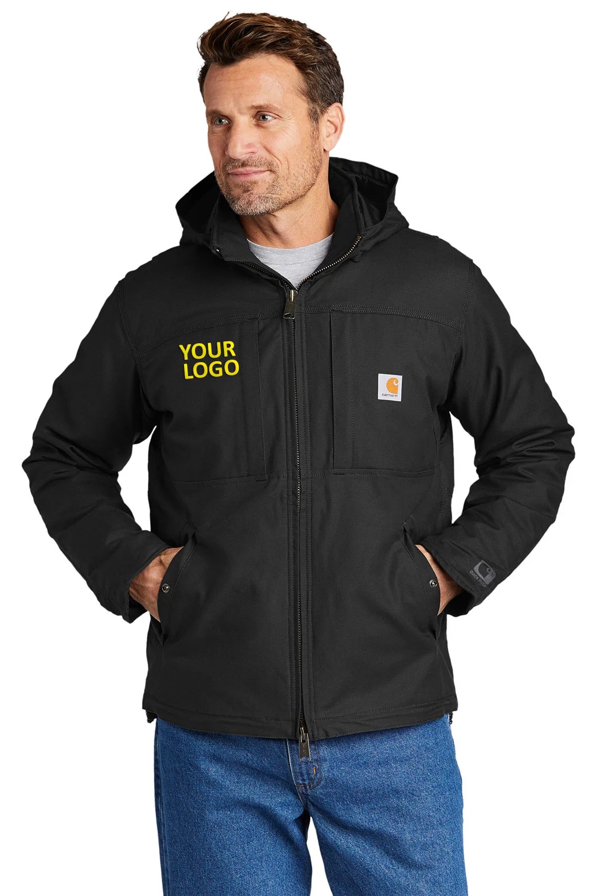 Custom Carhartt Full Swing Cryder Jacket Black