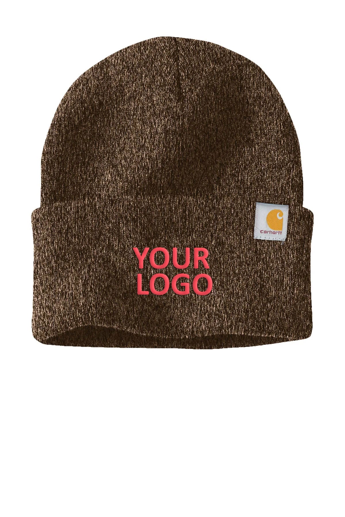 Custom Carhartt Watch Cap 20 Dark Brown/ Sandstone