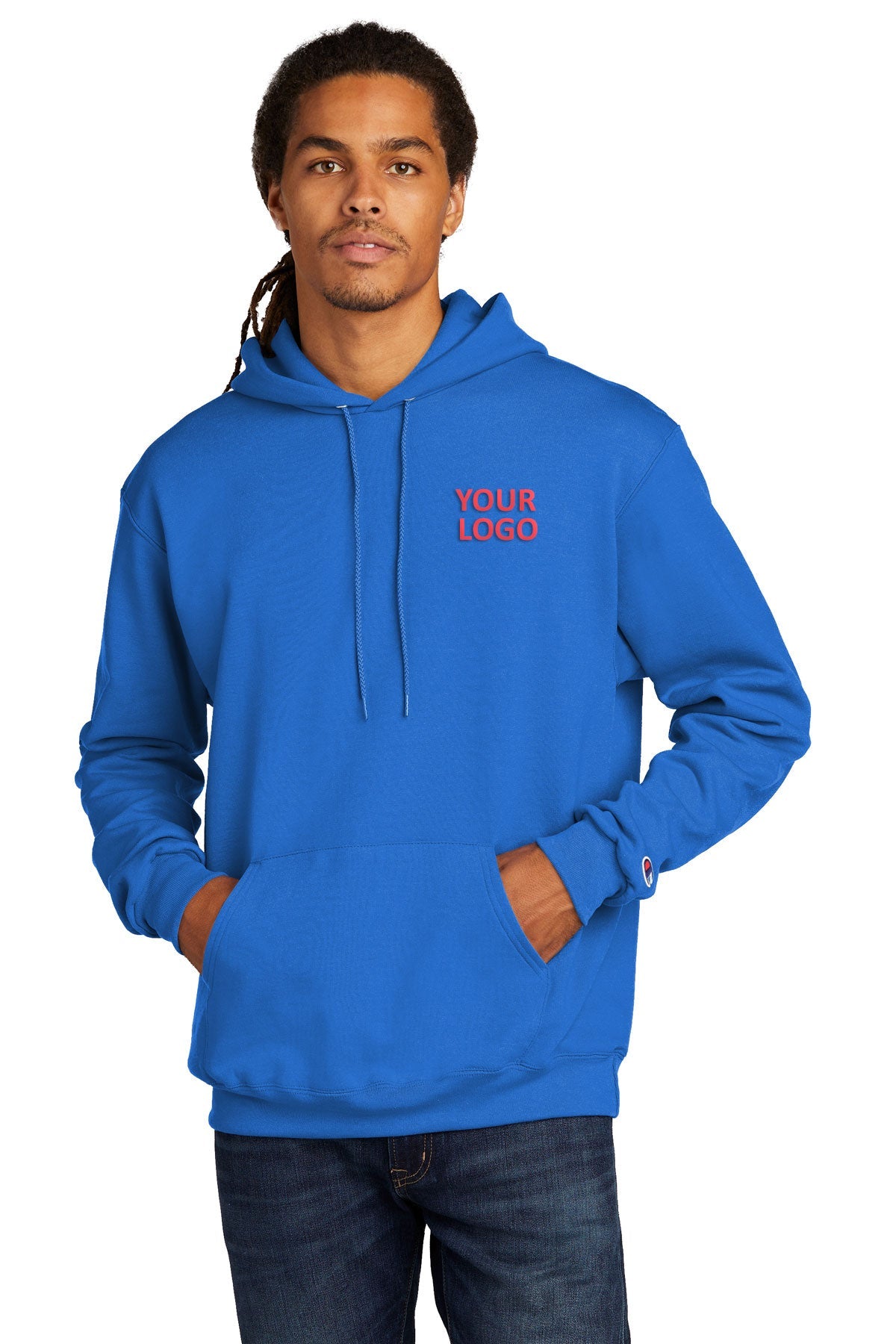 Royal Blue Champion Hoodie S700 Champion Unisex Double Dry Eco