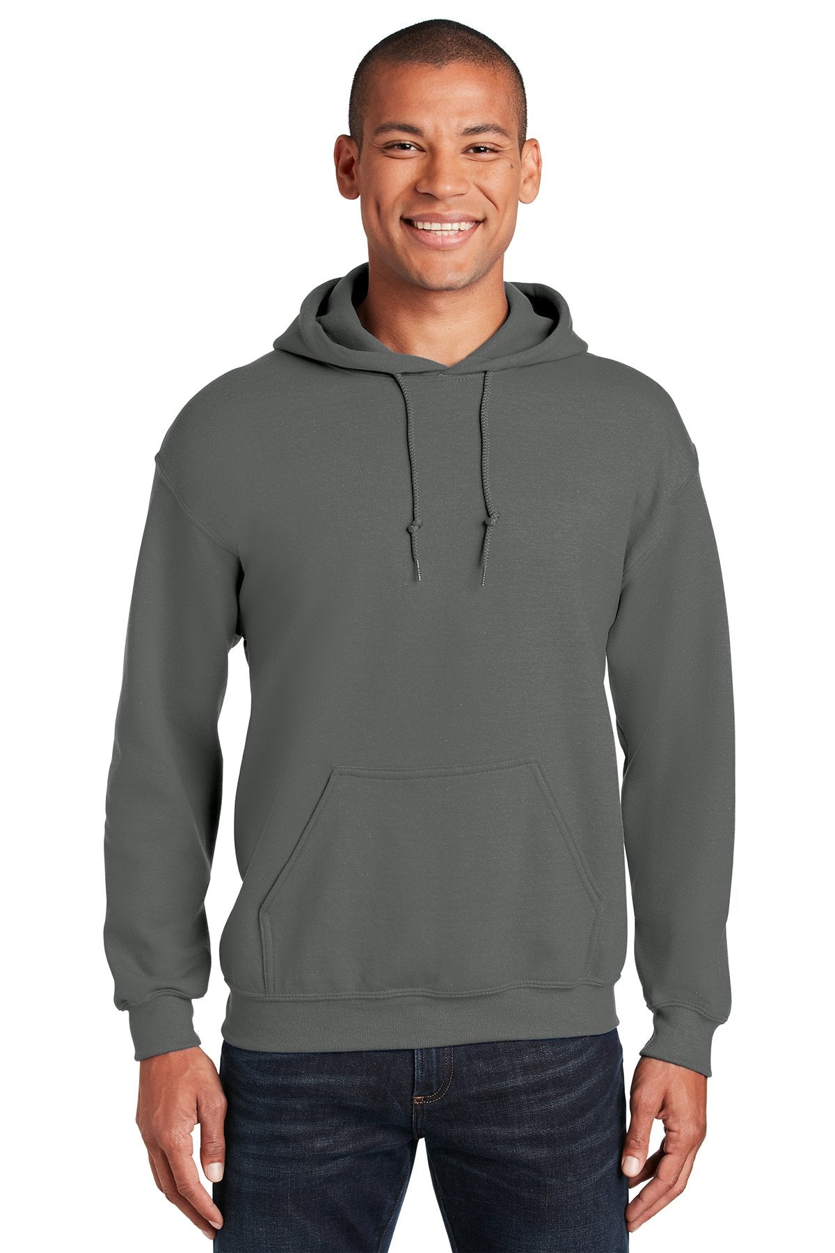 Branded Gildan Heavy Blend Hooded Charcoal Sweatshirt