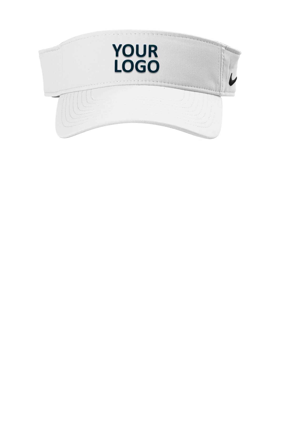 Branded Nike Dri-FIT Team Visor NKFB5675 White - Main Image