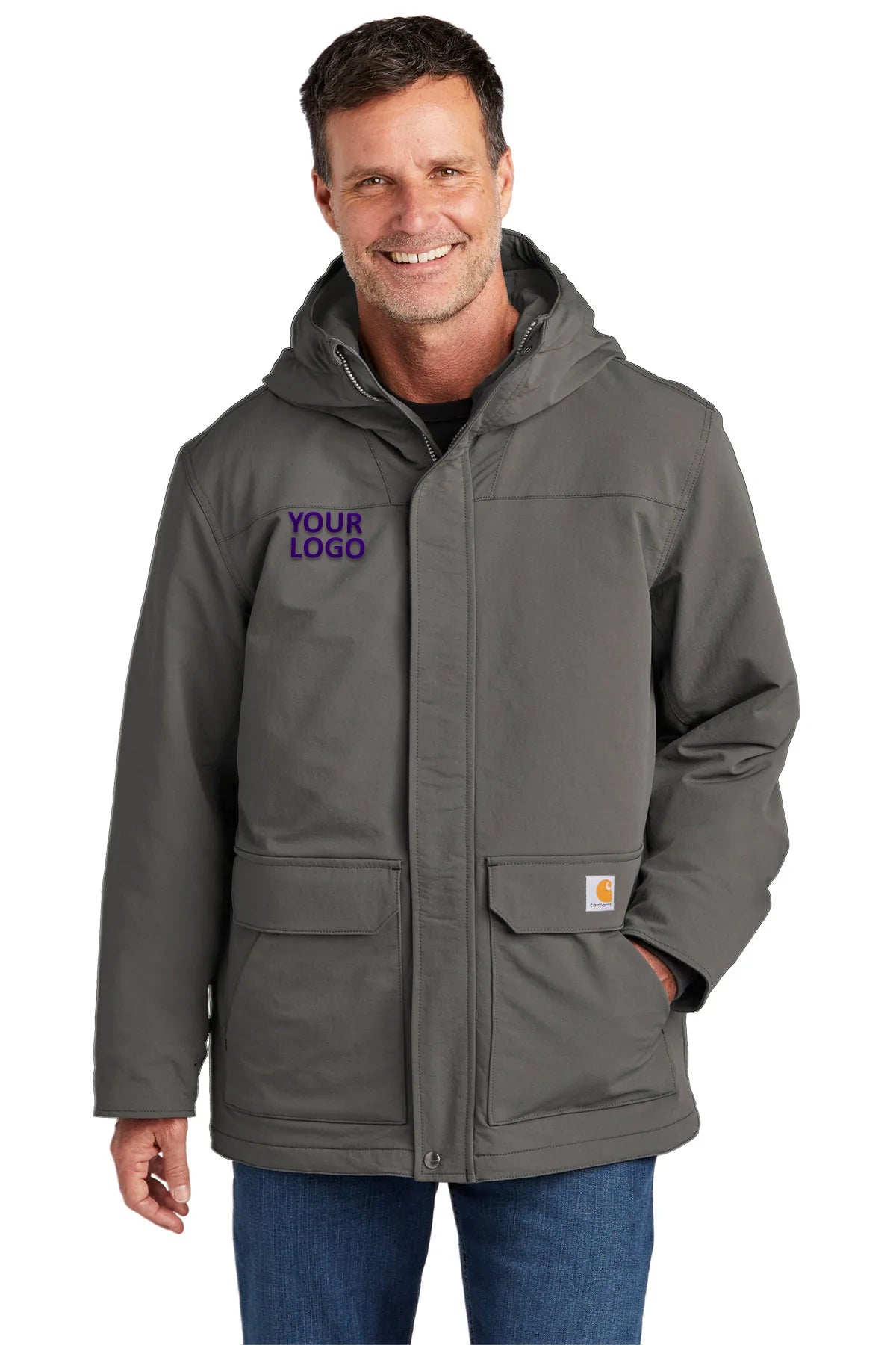 Carhartt insulated hooded jacket best sale