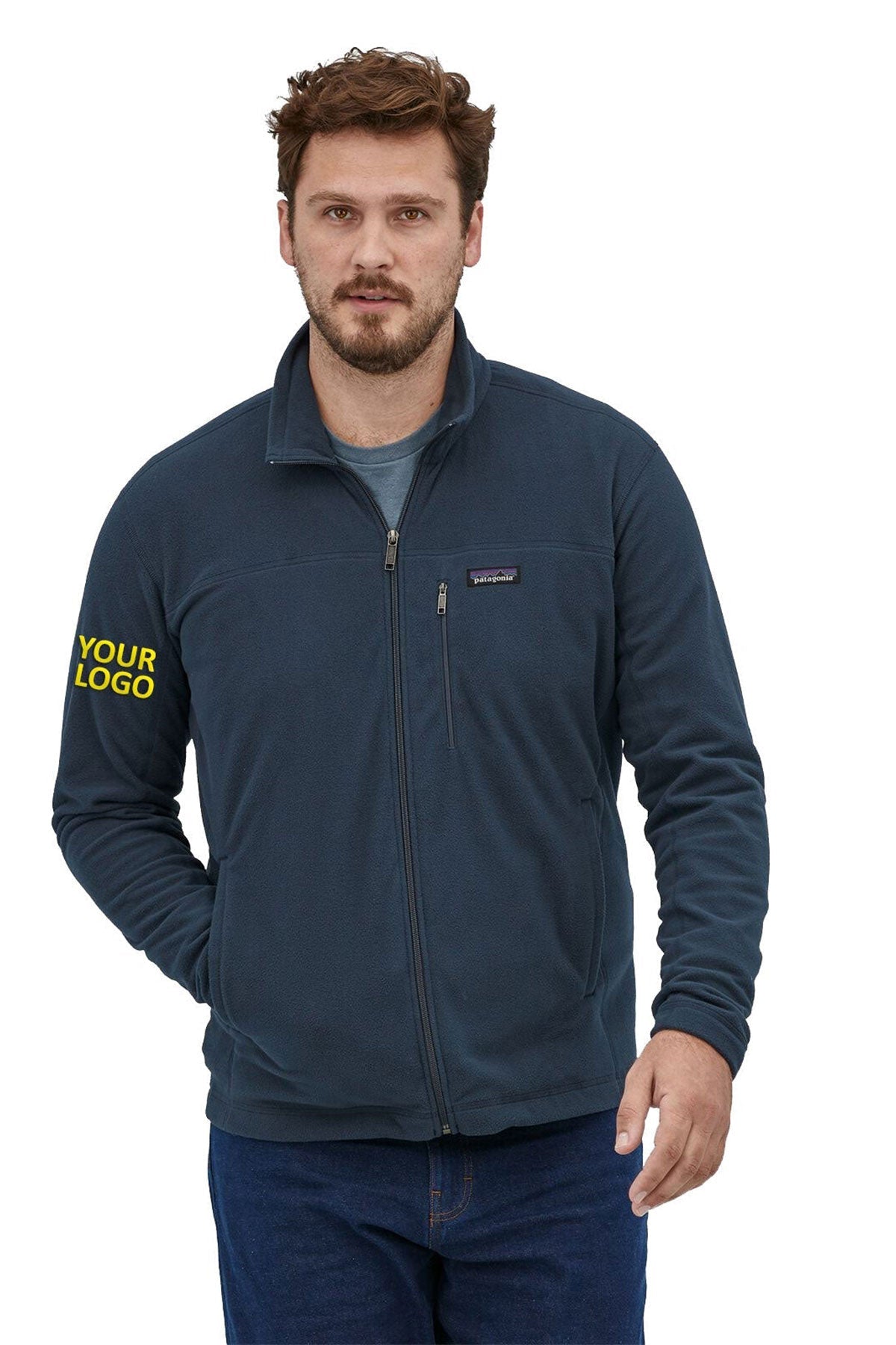 Branded Patagonia Men's Micro D Fleece Jacket 26171 New Navy