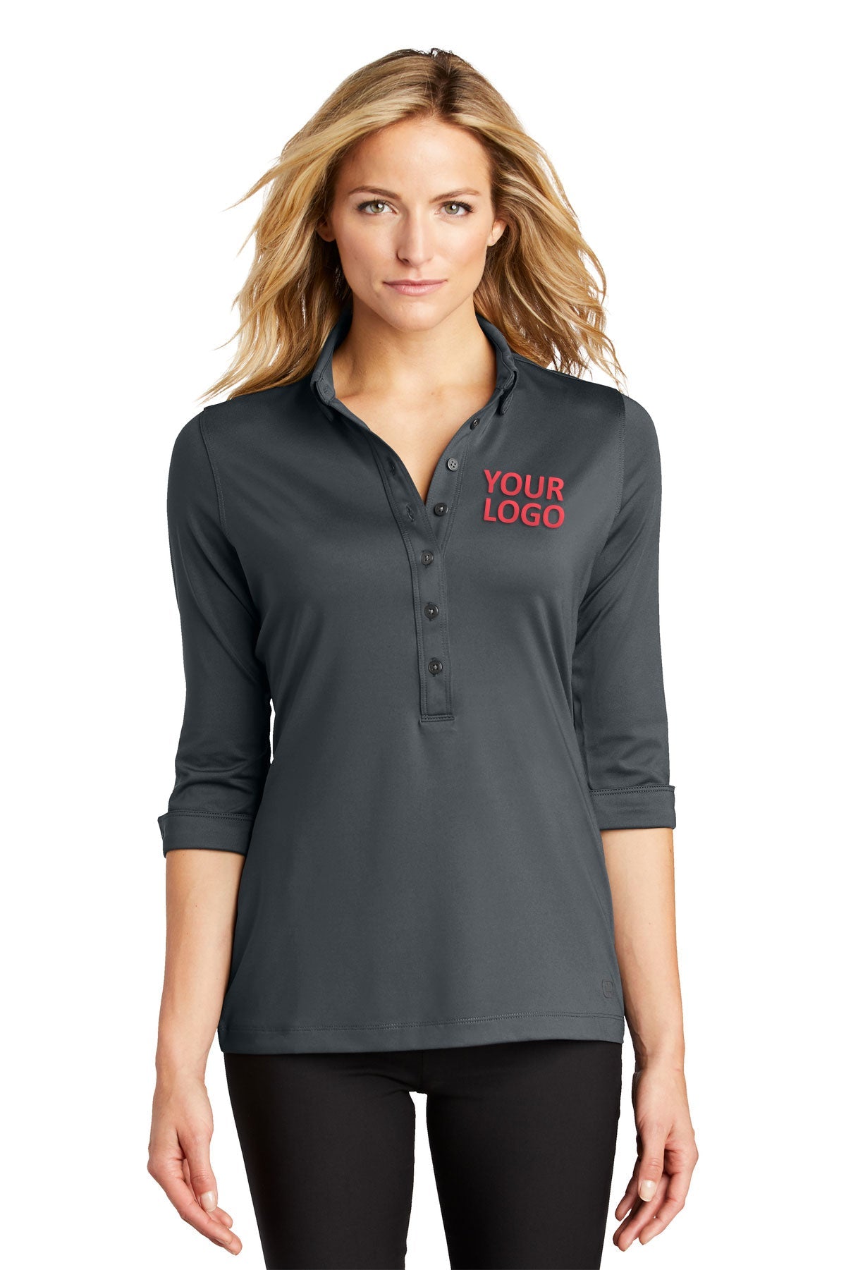 Custom OGIO Ladies Gauge Polo LOG122 Diesel Grey1
