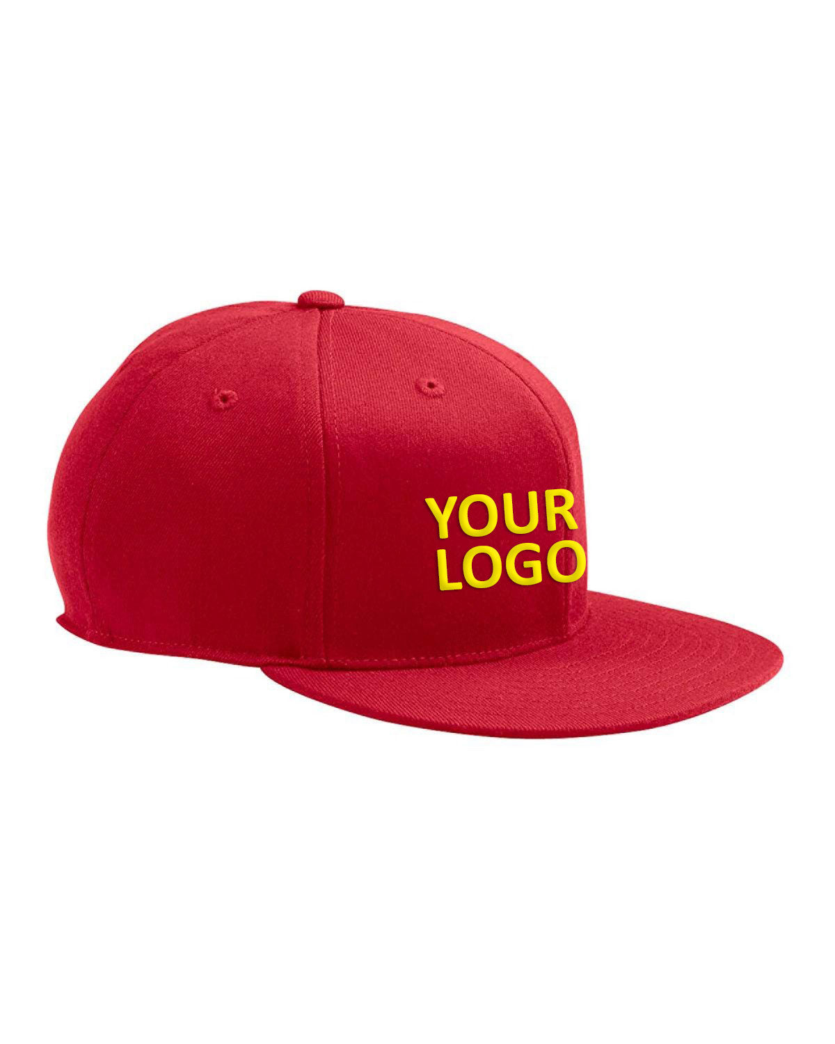Branded Flexfit Premium 210 6210 Red Cap Fitted