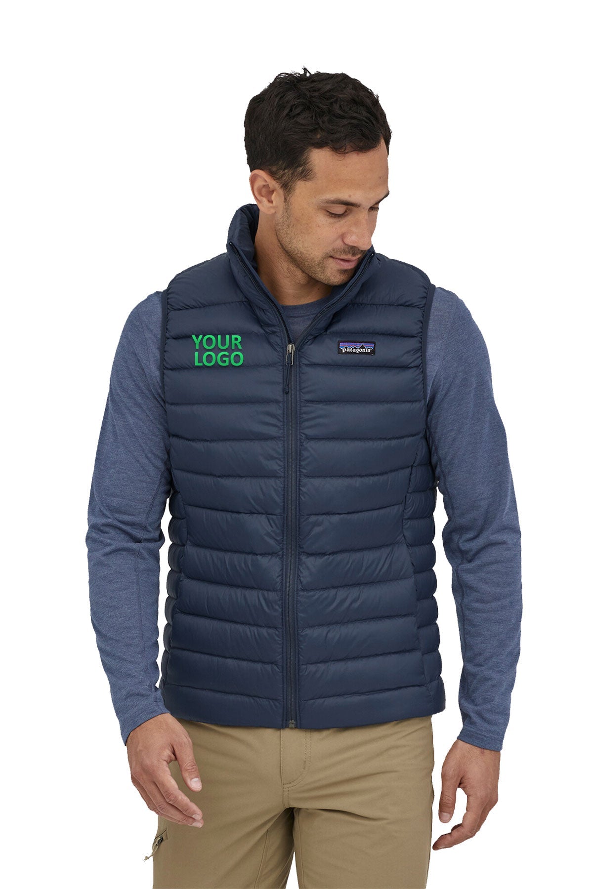 Custom Patagonia Men's Nano Puff Vest 84242 New Navy