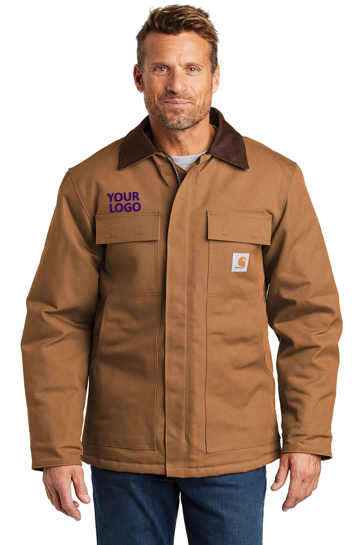 Custom Carhartt Duck Traditional Coat Carhartt Brown