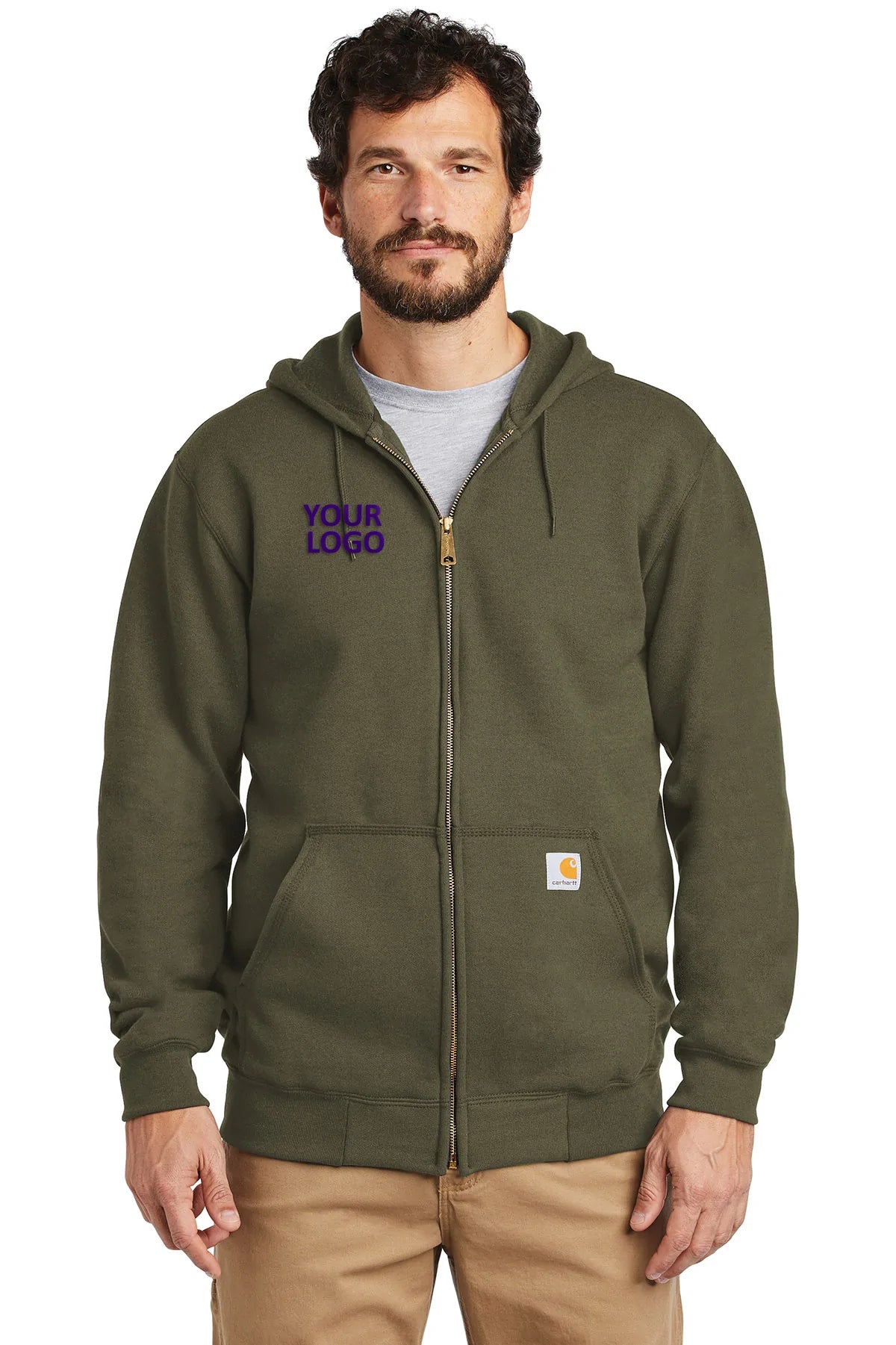 Carhartt men's hot sale zip up hoodies