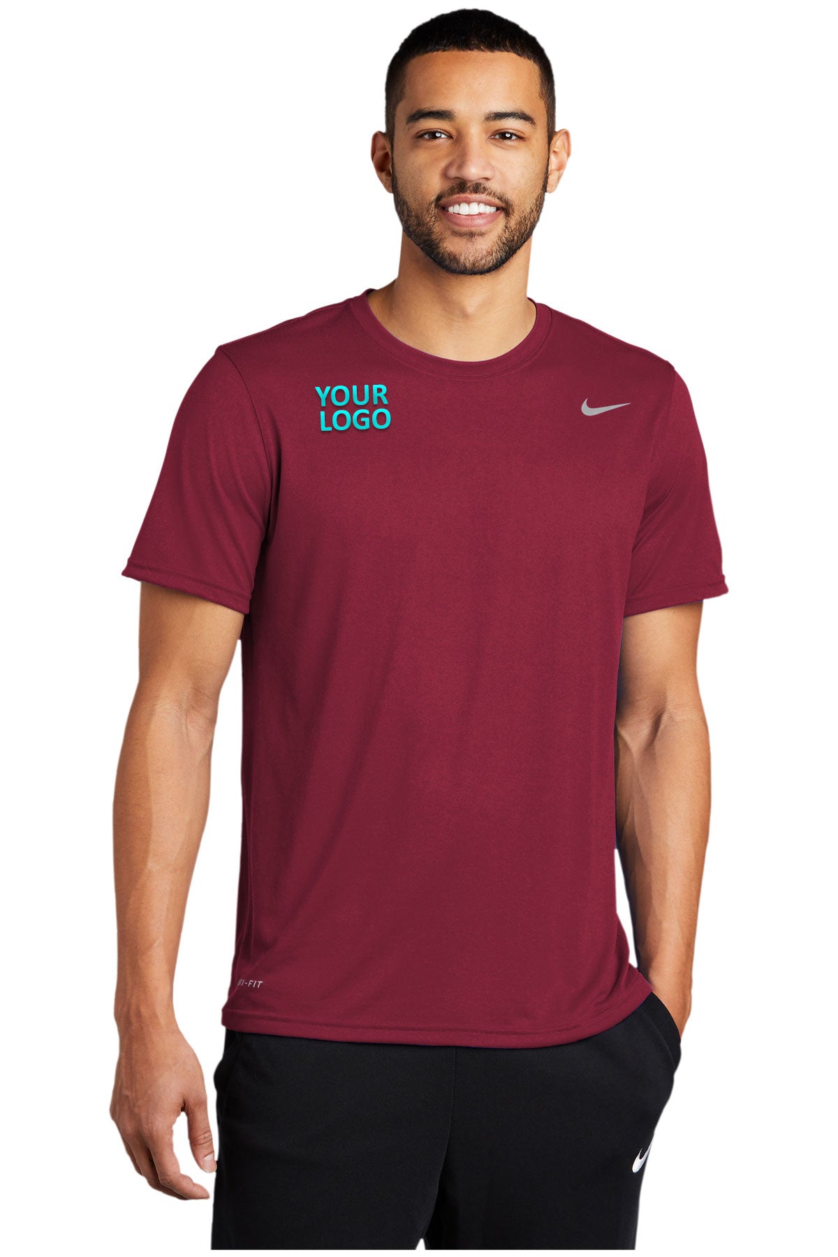 Custom Nike Team rLegend Tee DV7299 TeamMaroon - Main Image