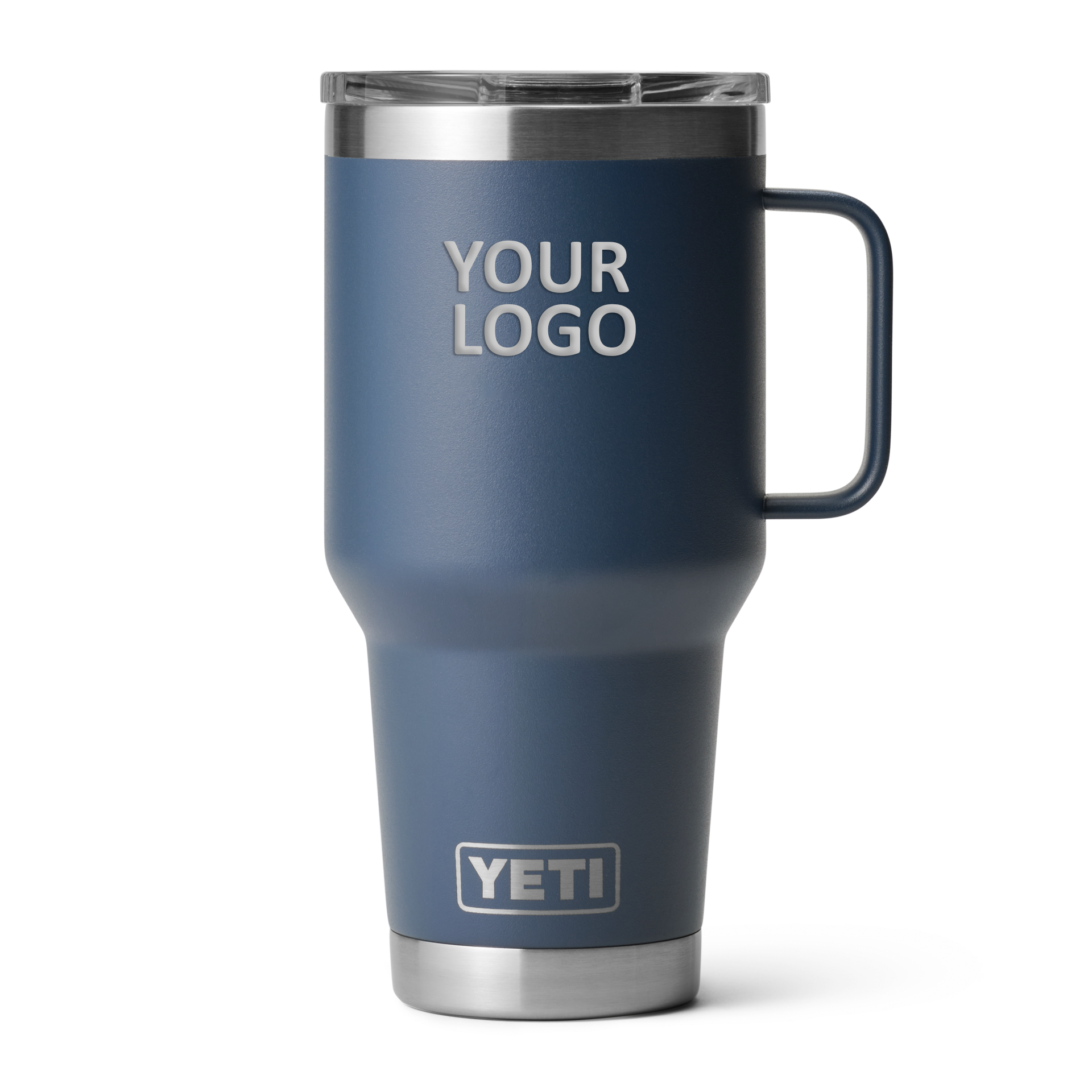 Branded Yeti Rambler 30 Oz Travel Mug With Stronghold Lid, Navy