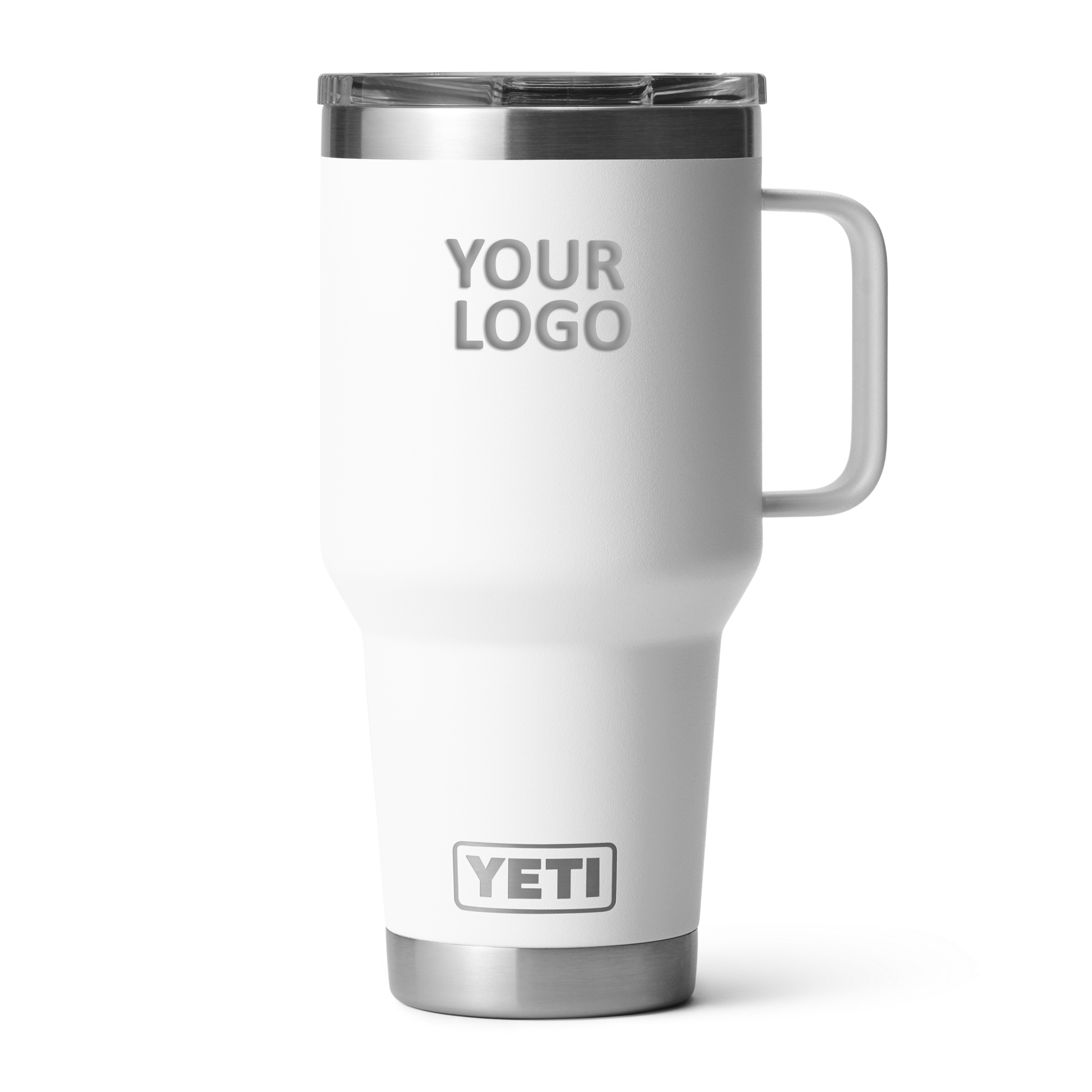 Custom Yeti Rambler 30 Oz Travel Mug With Stronghold Lid, White