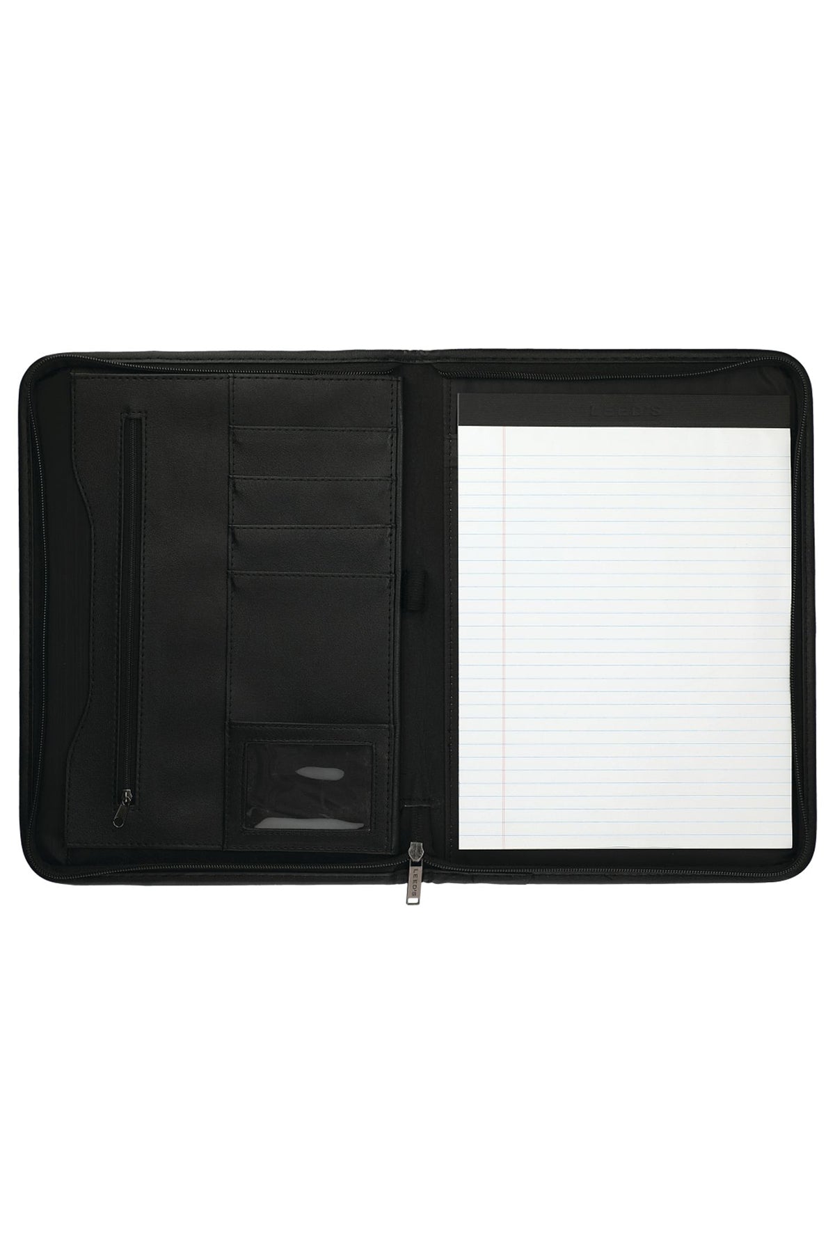DuraHyde Zippered Padfolio with FSC Mix Paper, Black