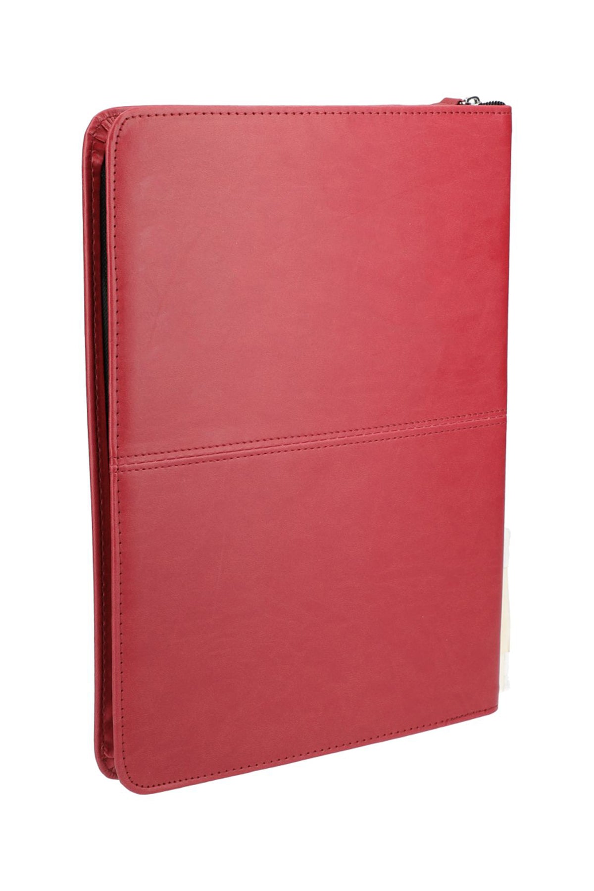 Pedova Zippered UltraHyde Branded Padfolios, Red