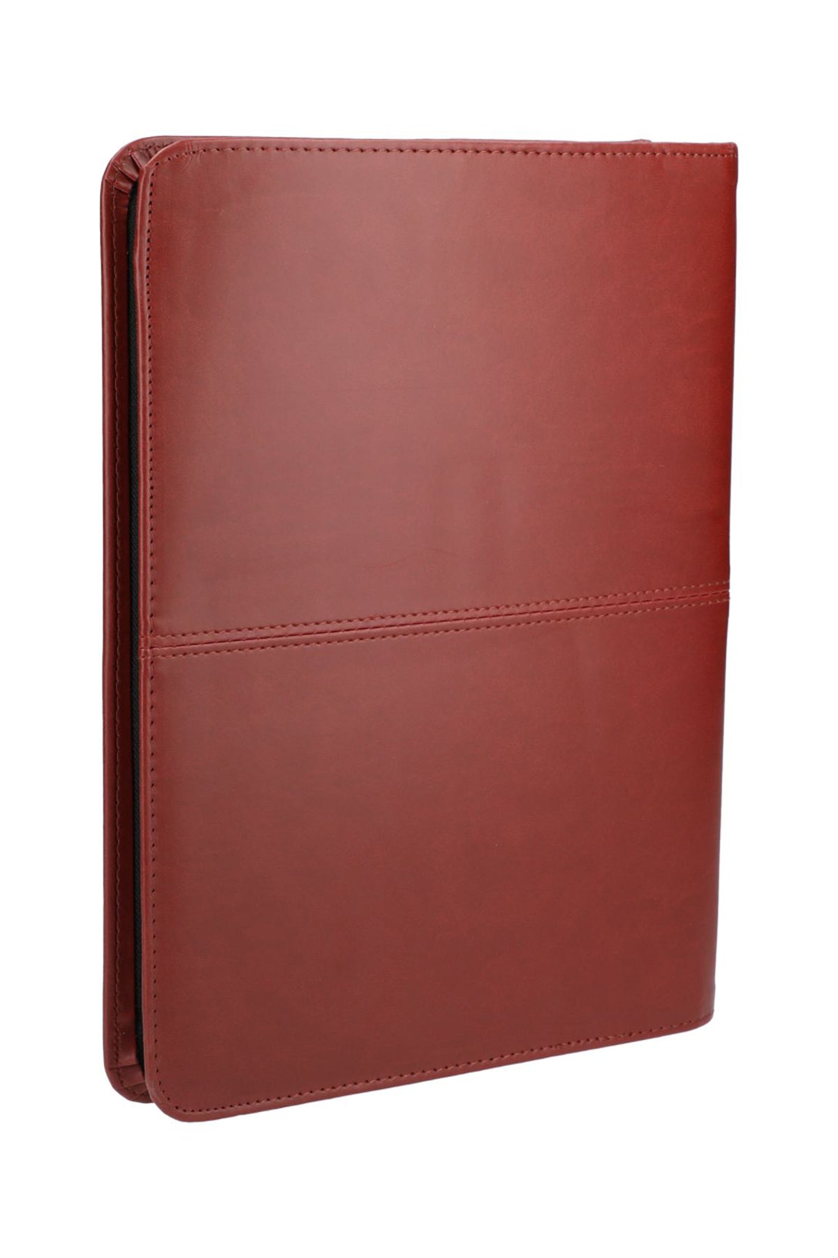 Pedova Zippered UltraHyde Branded Padfolios, Terra Cotta