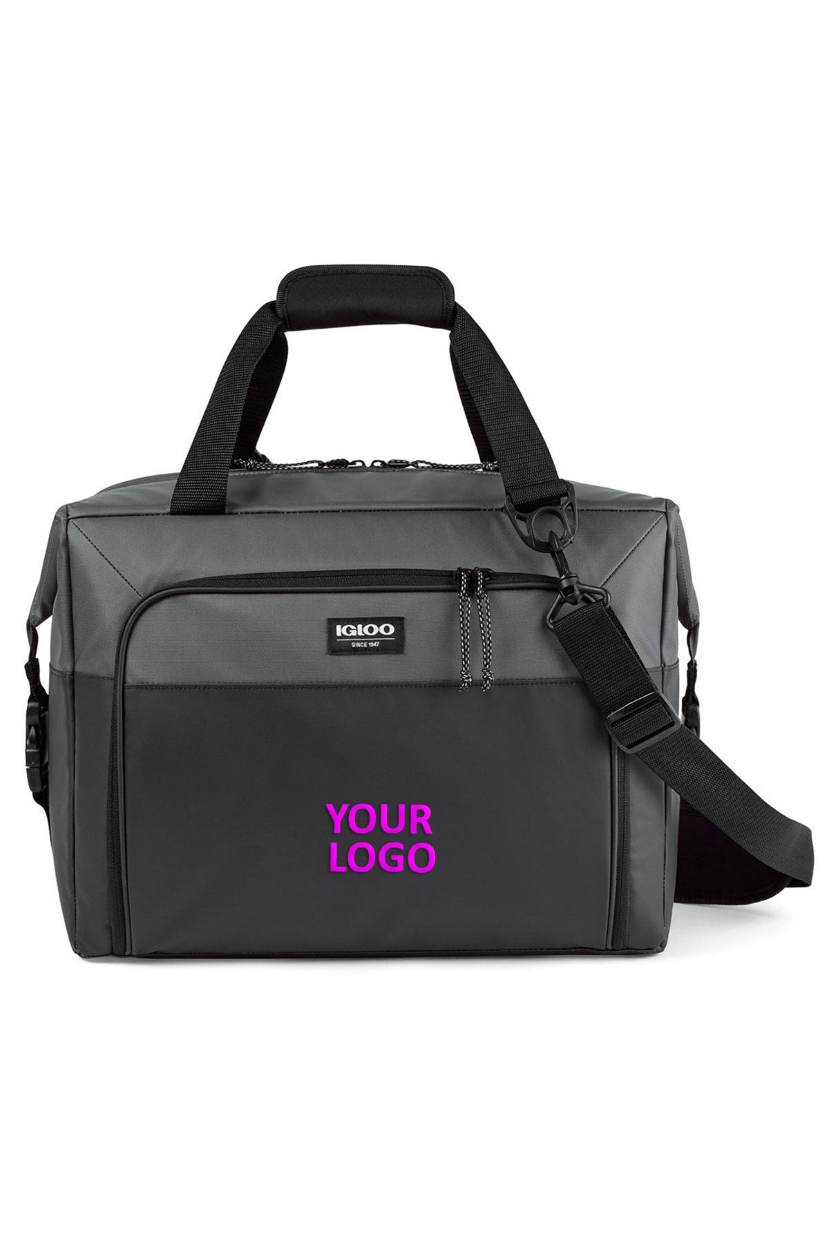 Igloo Seadrift Snap Down Branded Coolers, BlackGrey
