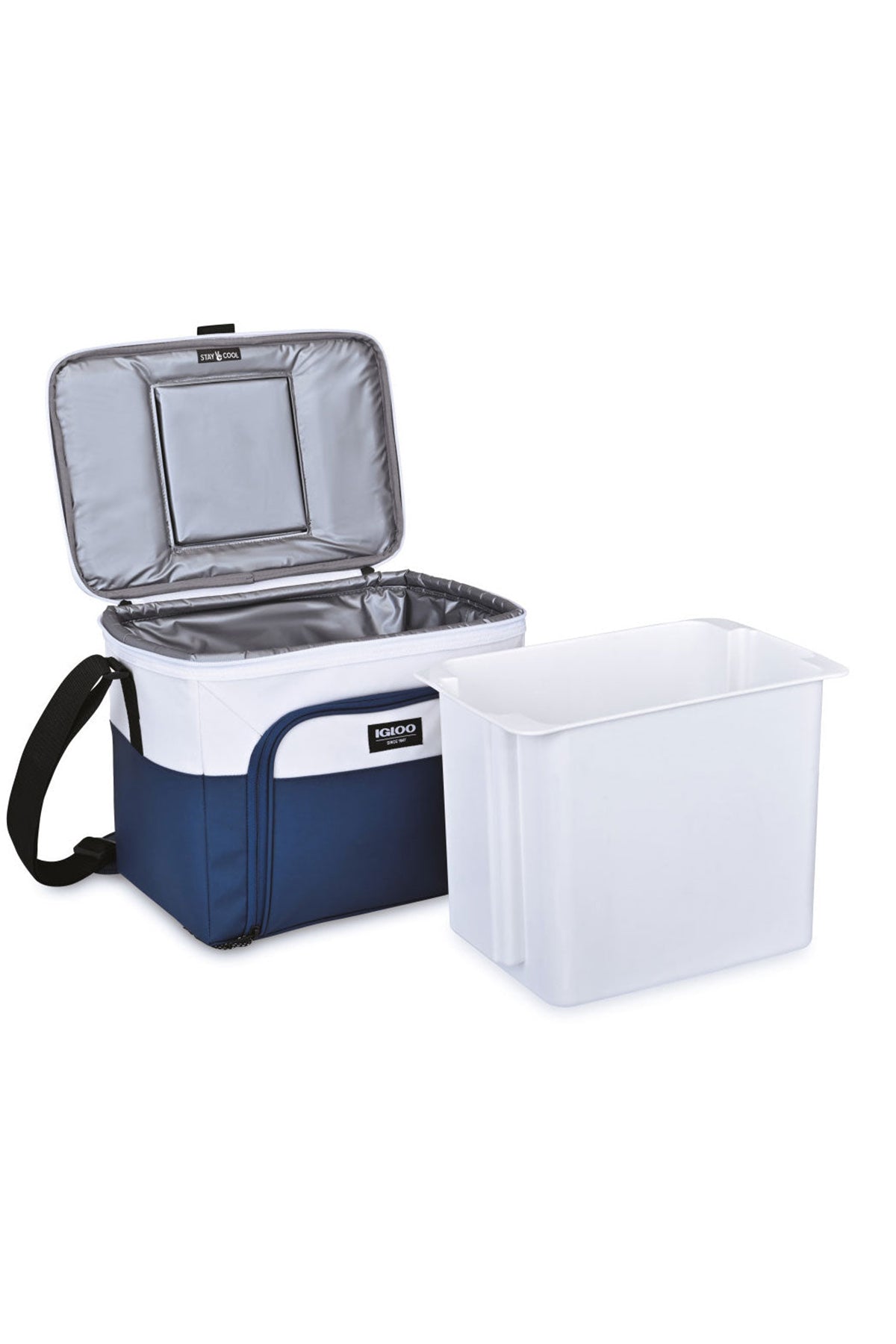 Igloo Seadrift Hard Lined Branded Coolers, NavyWhite