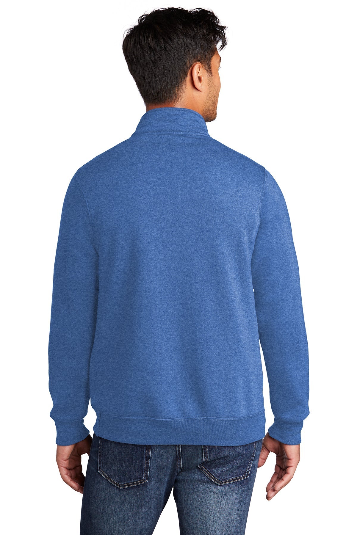 Port & Company Core Fleece Custom Quarter Zips, Heather Royal [CDCSA]