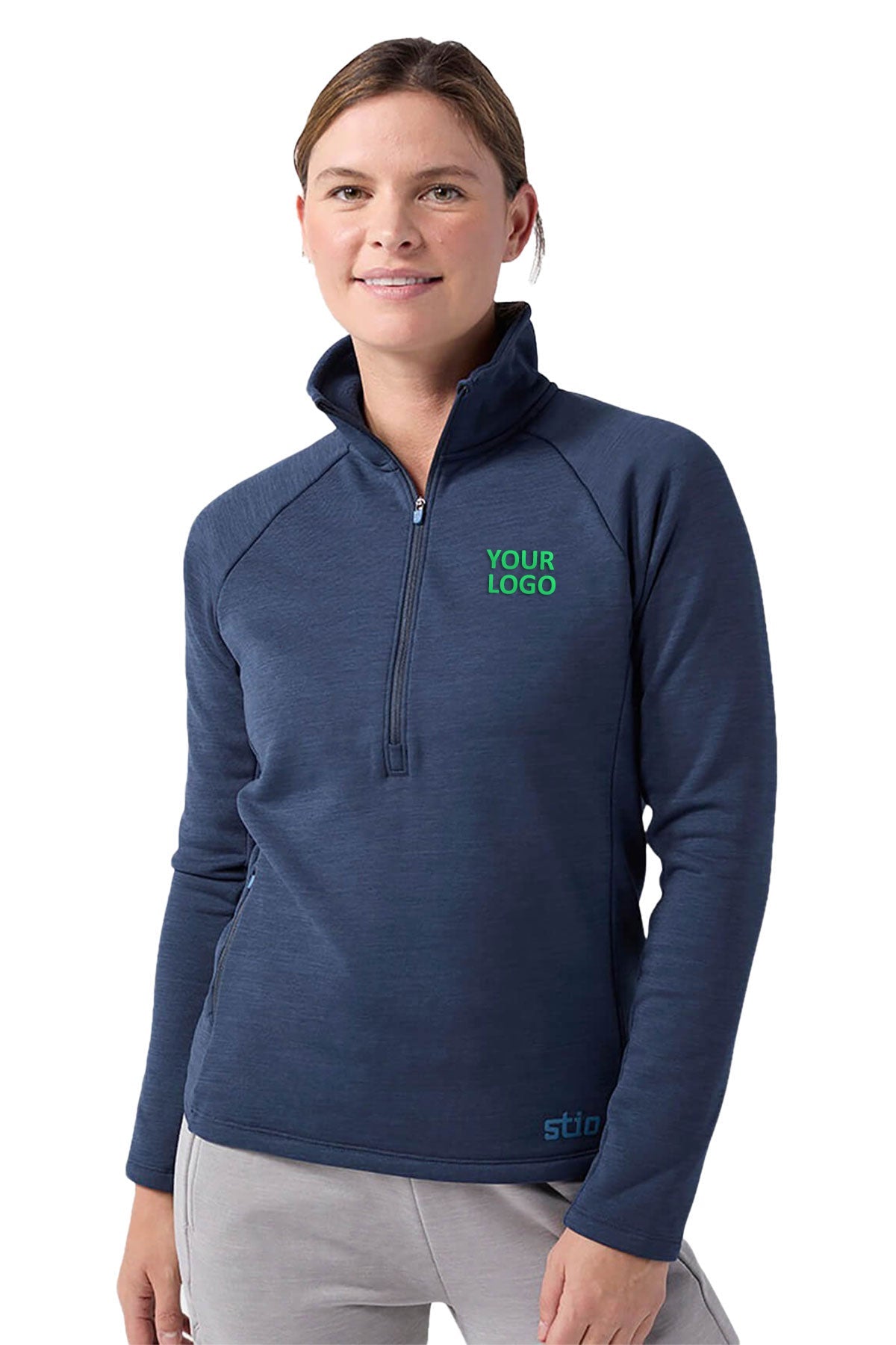 Stio Womens Glide Stretch Custom Half-Zips, Mountain Shadow