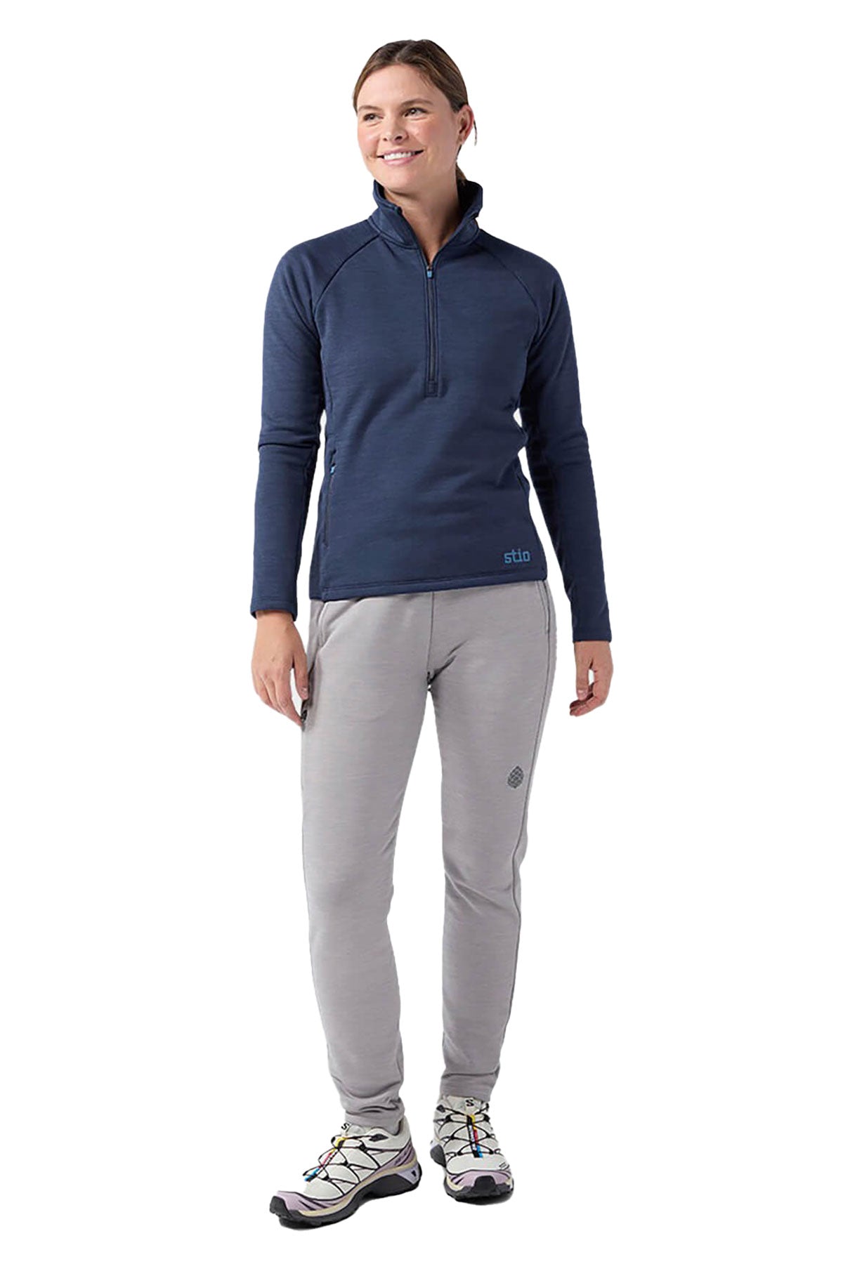 Stio Womens Glide Stretch Custom Half-Zips, Mountain Shadow