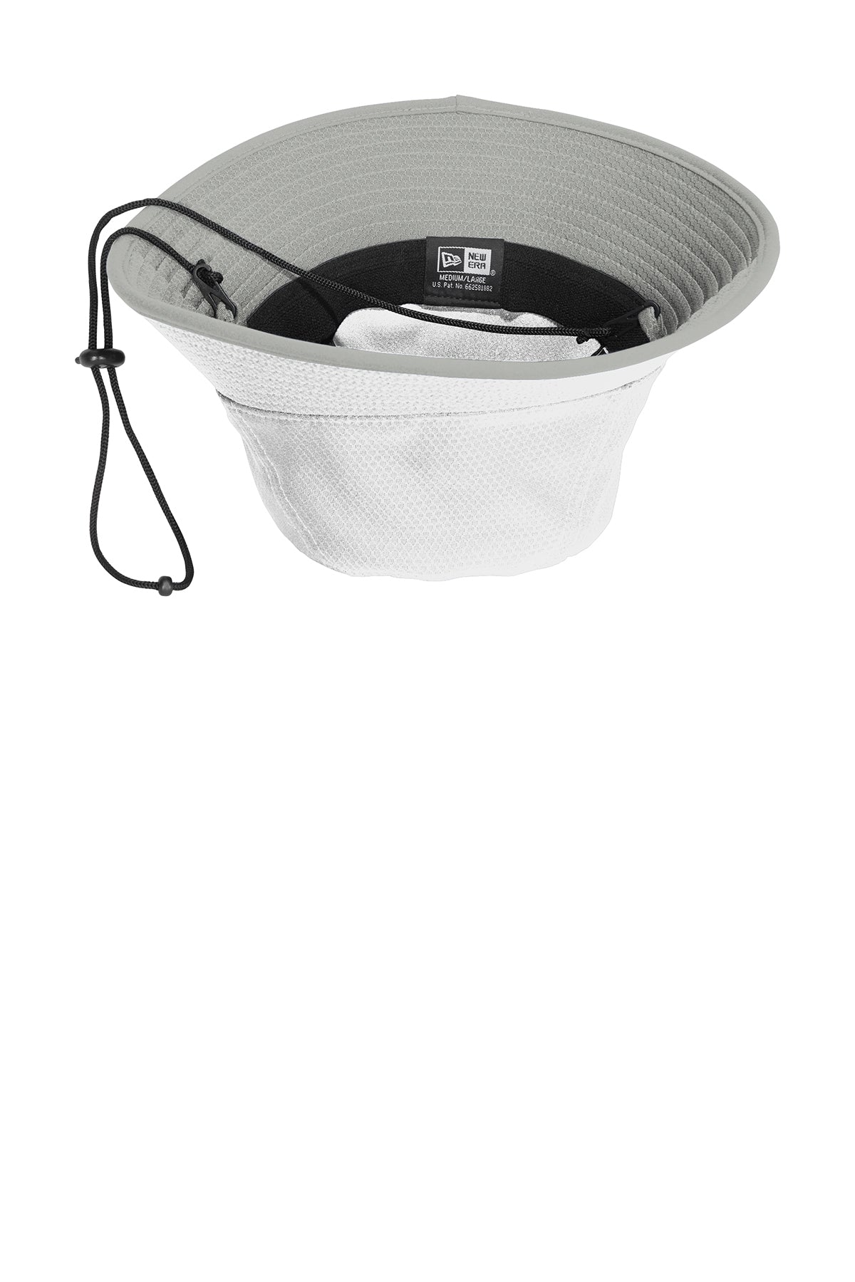 New Era Hex Era Branded Bucket Hats, White Rainstorm Grey [Fooda]