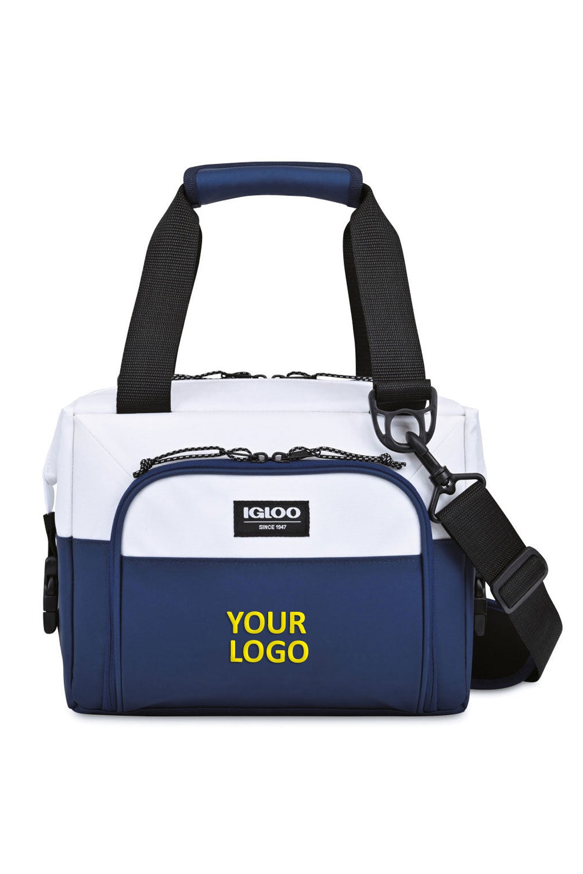 Igloo Seadrift Snap Down Branded 12 Can Coolers, NavyWhite
