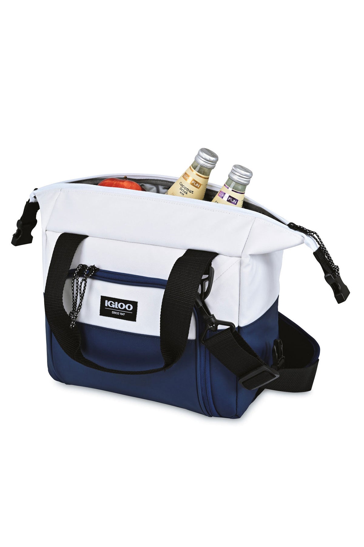 Igloo Seadrift Snap Down Branded 12 Can Coolers, NavyWhite