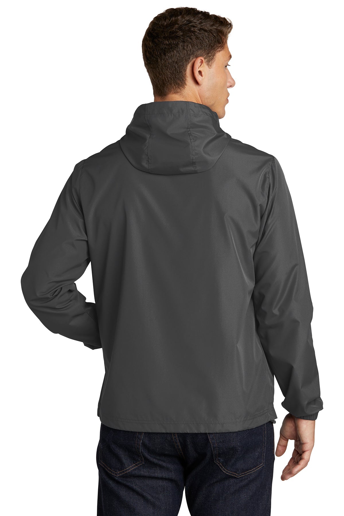 Sport-Tek Packable Custom Anorak Jackets, Graphite Grey [Smith and Associates, Real Estate Services]
