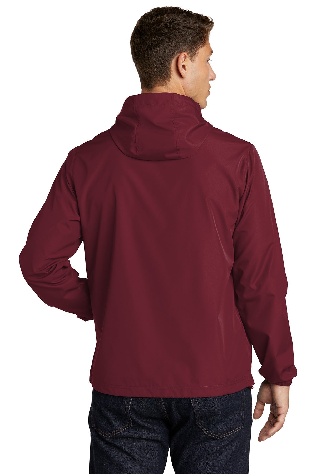 Sport-Tek Packable Custom Anorak Jackets, Maroon [BCSP]