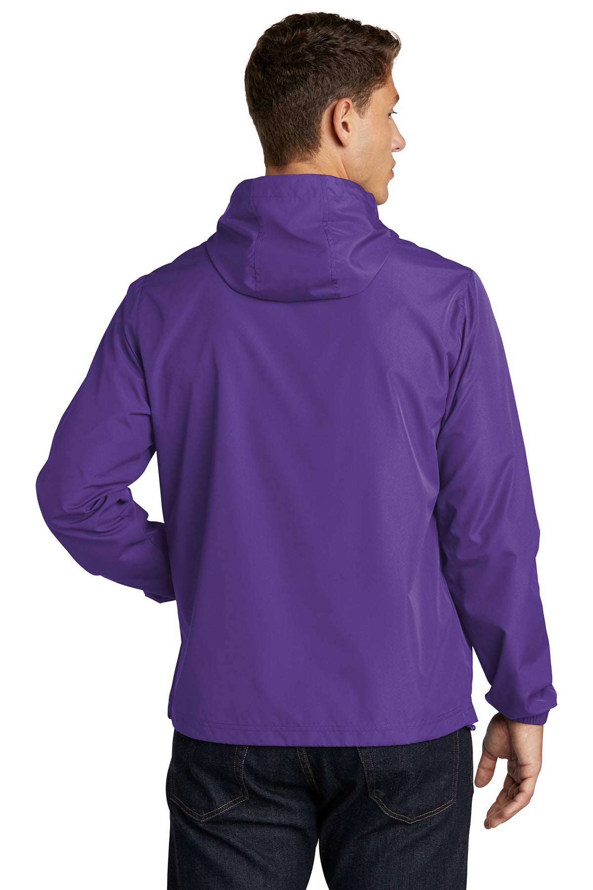 Sport-Tek Packable Custom Anorak Jackets, Purple [BCSP]