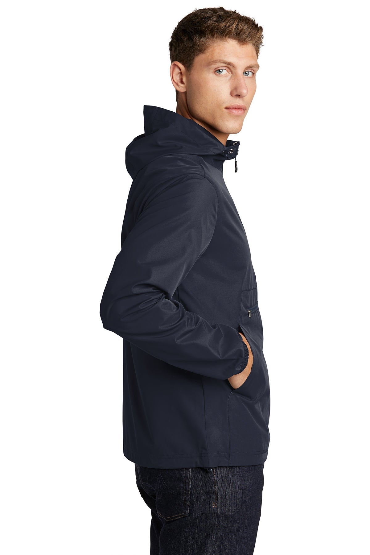 Sport-Tek Packable Custom Anorak Jackets, True Navy [Orpical Technology Solutions]
