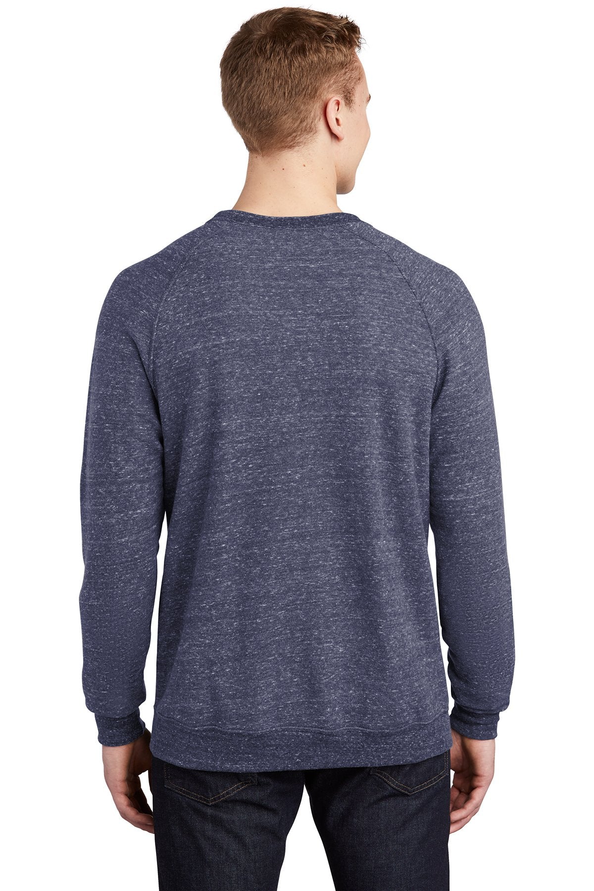 Jerzees Snow Heather French Terry Raglan Crew 91M Navy [Sherpa LLC]