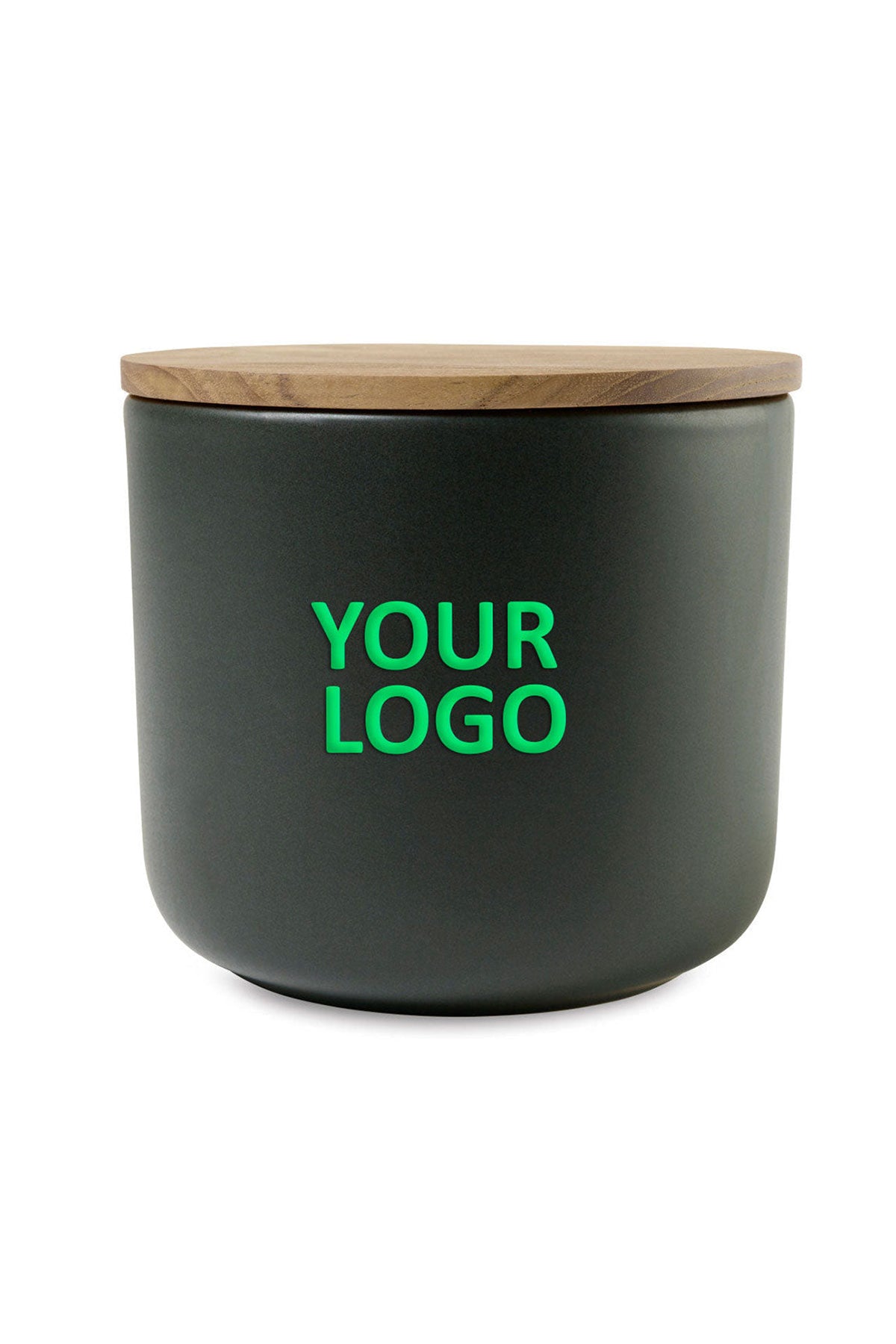 Be Home Stoneware Large Custom Containers, Black