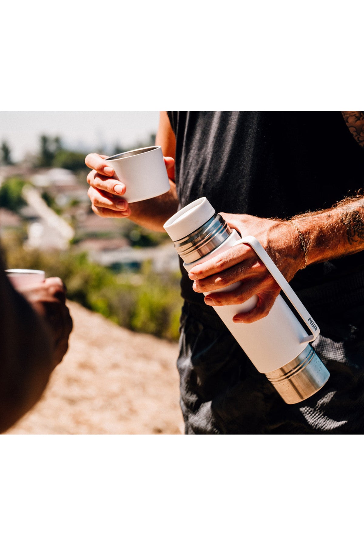 MiiR Tomo 33 Oz Custom Insulated Coffee Bottles, White Powder
