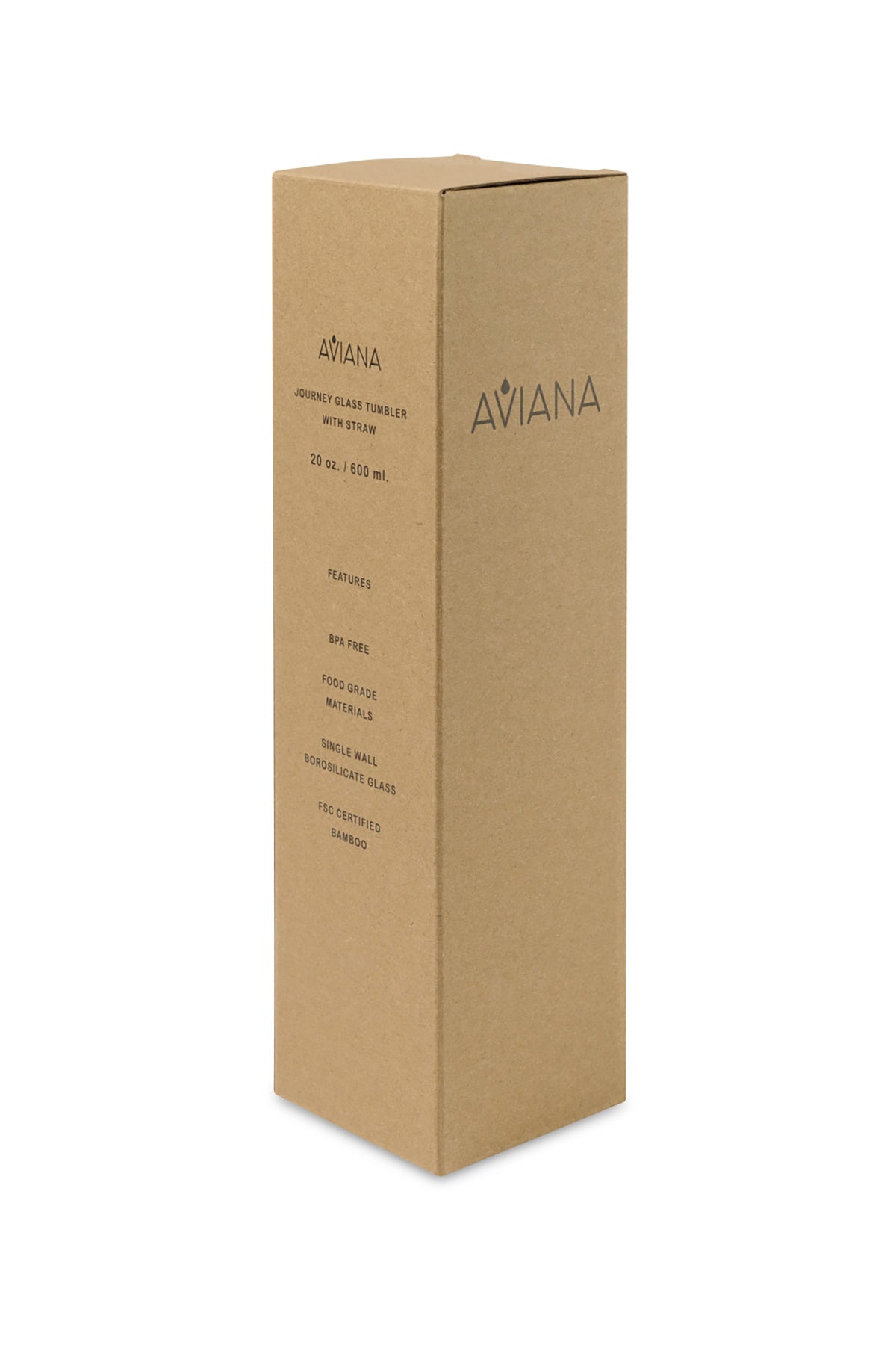 Aviana Tritan Branded 20 oz Tumblers with Straw, White