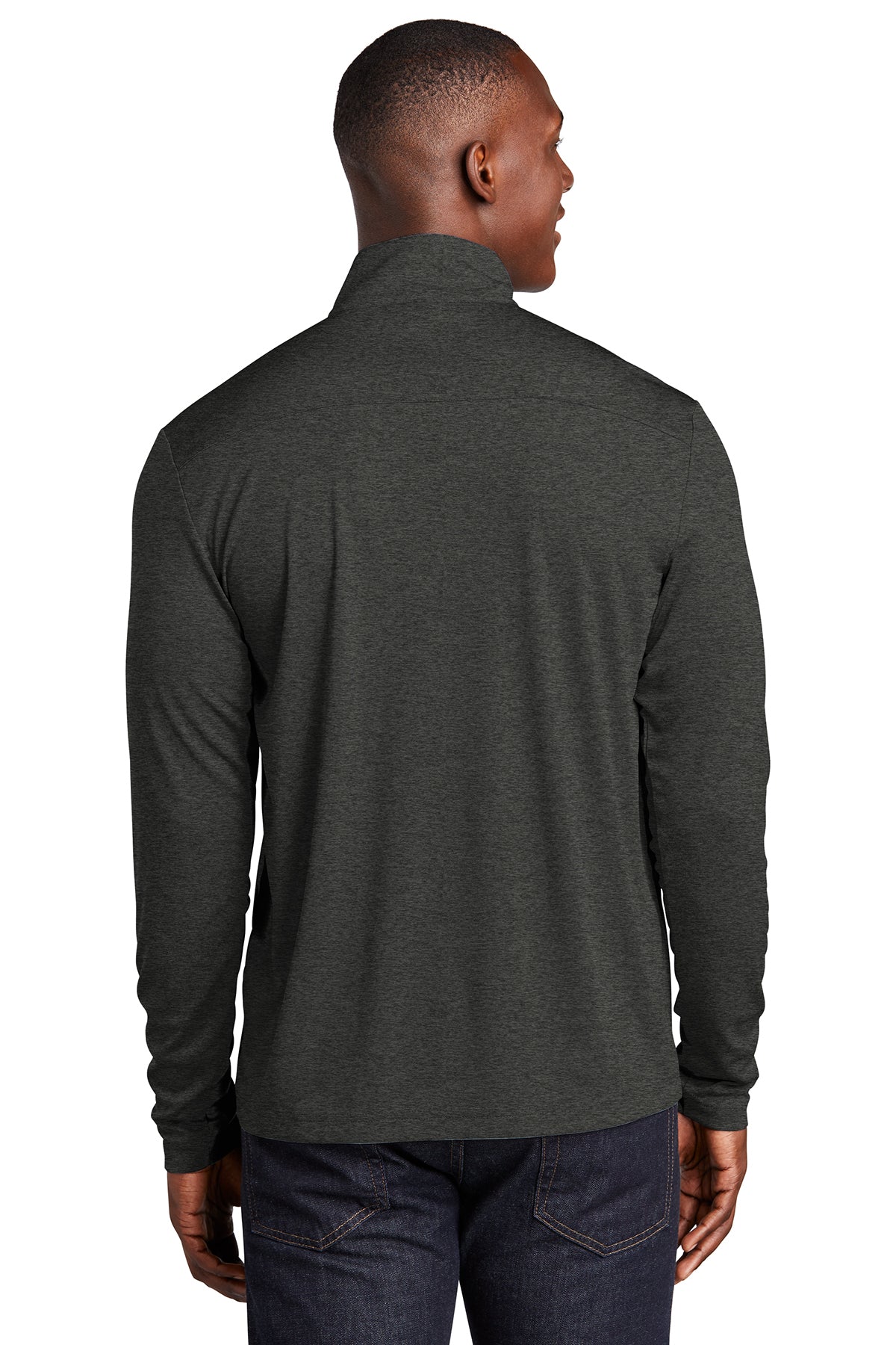 Sport-Tek Endeavor Customized 1/4-Zip Pullovers, Black Heather [BC Forward]