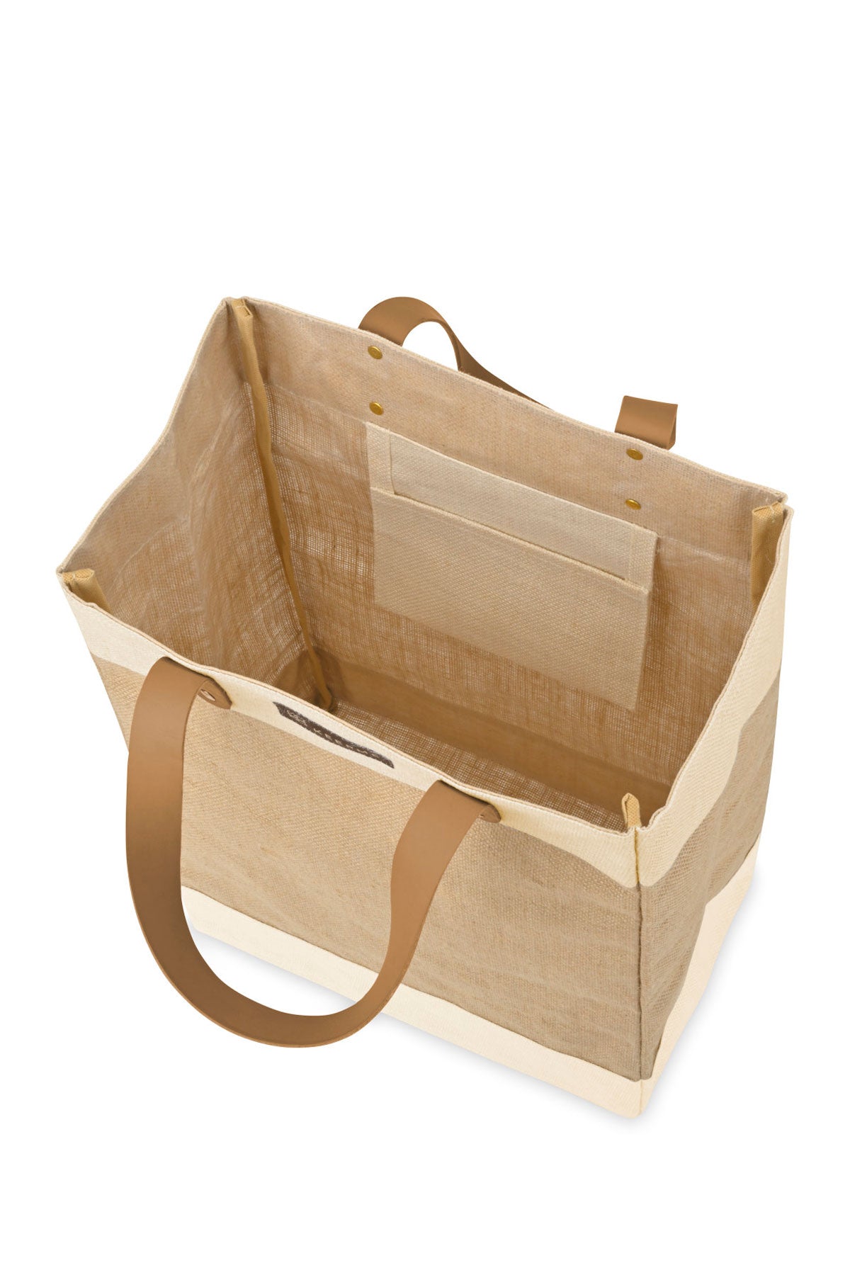 Out of the Woods Jute Tall Custom Totes, Natural
