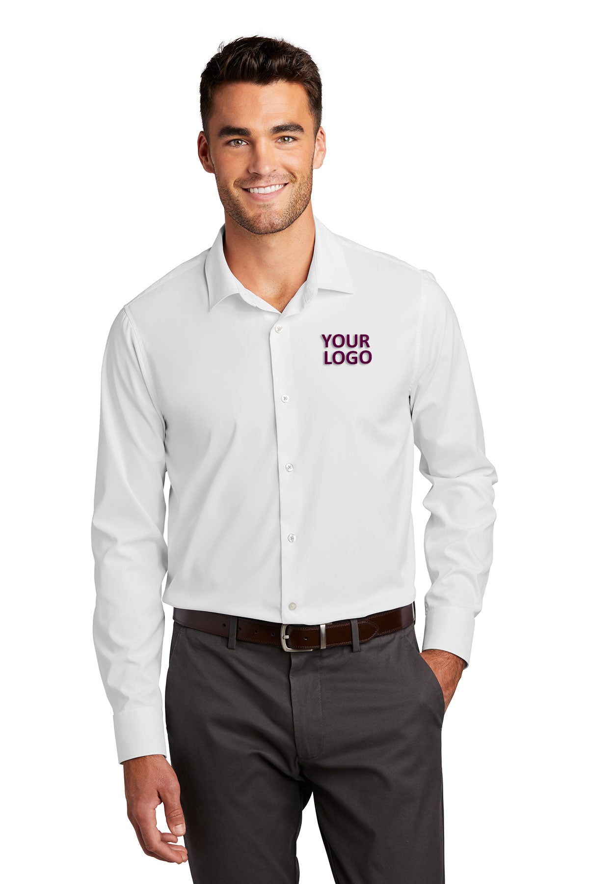 Port Authority City Branded Stretch Tunics, White [Orpical Technology Solutions]