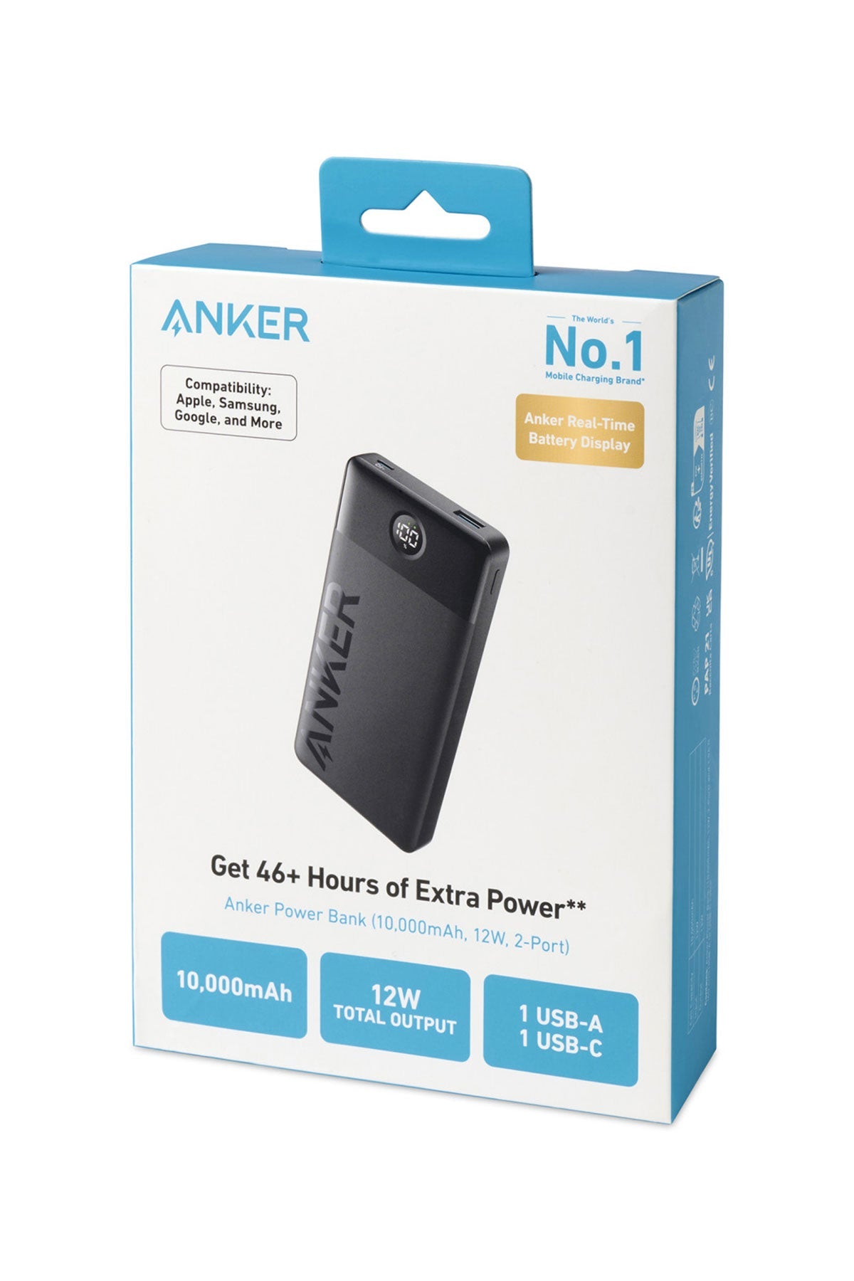 Anker 324 10k mAh Custom Power Banks, Black