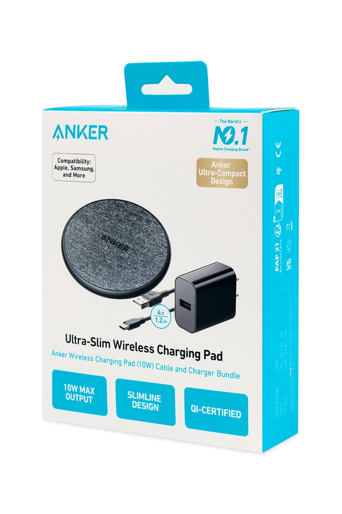 Anker 318 Wireless Custom Charging Pads, Black