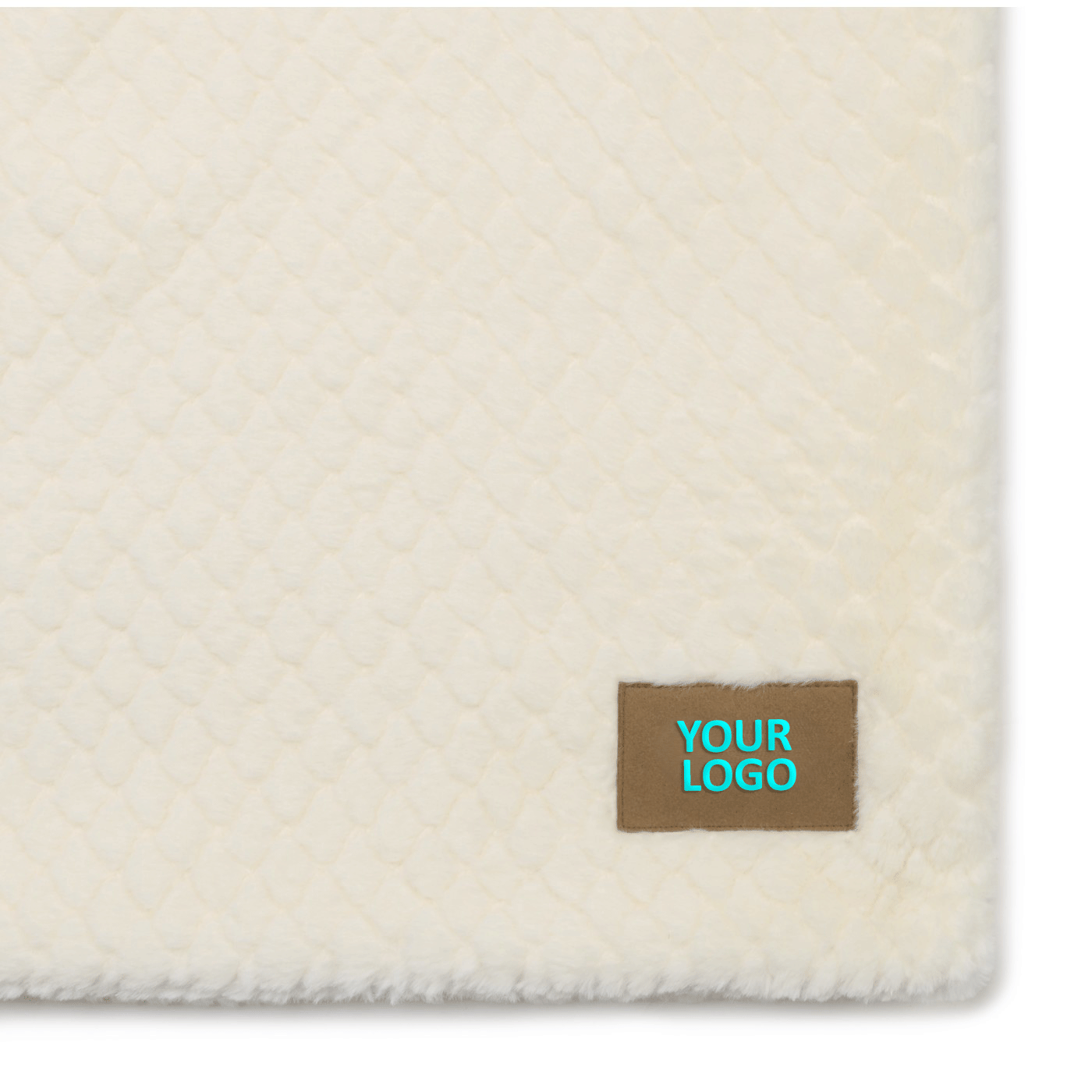 Luxe Nordic Throw Custom Blankets, Cream