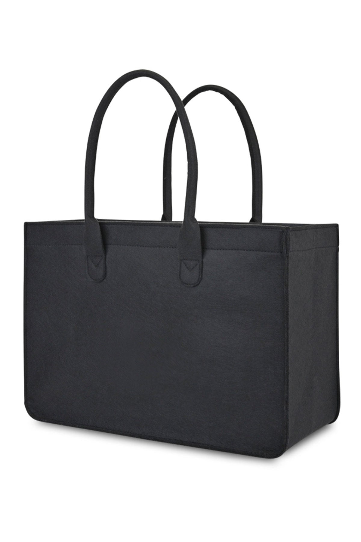 Out of the Woods Felt Shopper Custom Totes, Black