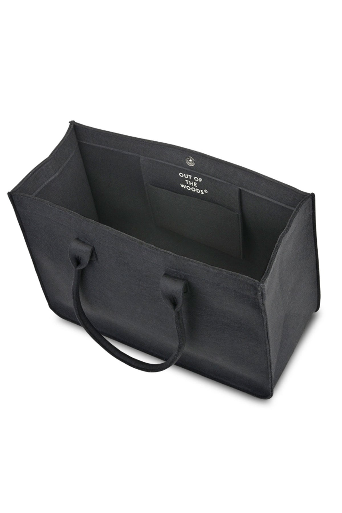 Out of the Woods Felt Shopper Custom Totes, Black