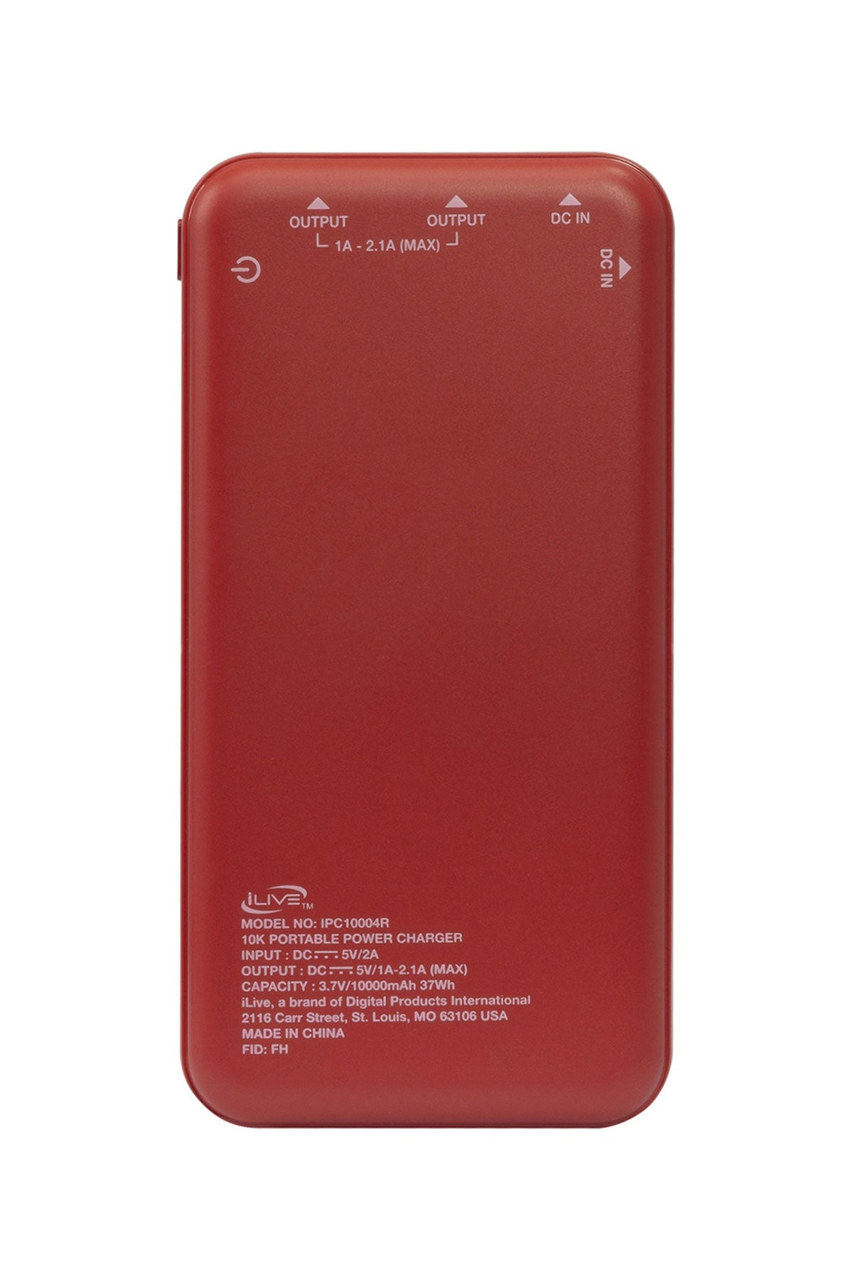 iLive 10K Custom Power Banks, Red
