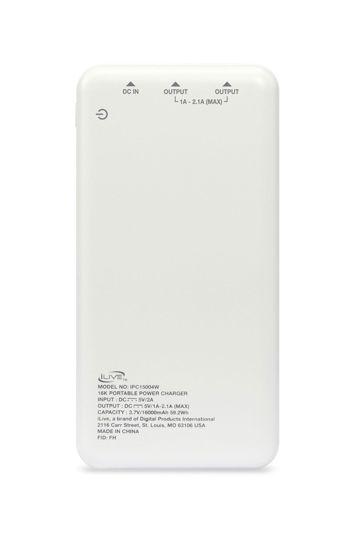 iLive 16K Custom Power Banks, White