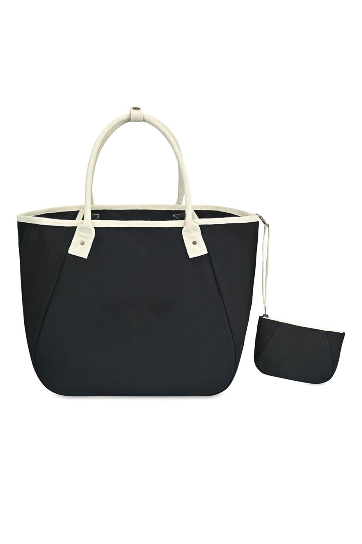Market Street Custom Tapered Carryall Totes, Black