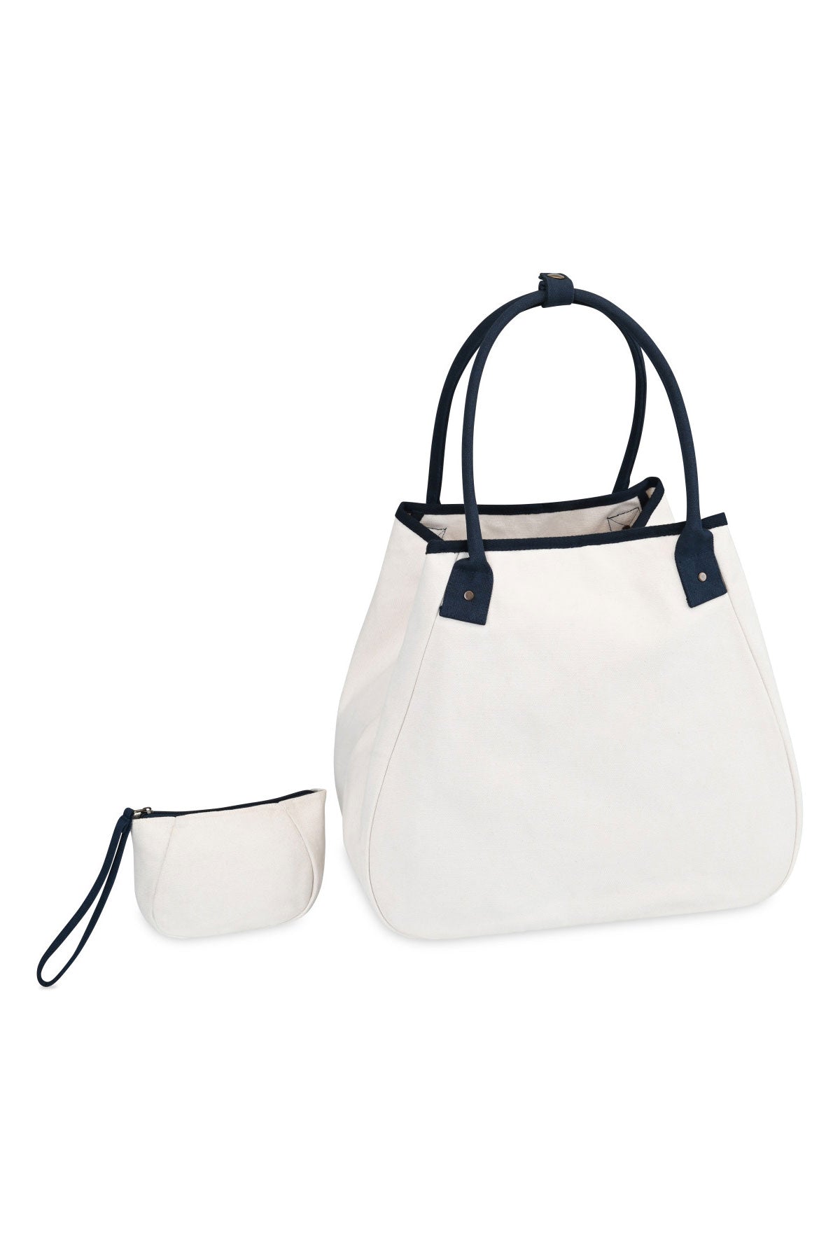 Market Street Custom Tapered Carryall Totes, Navy